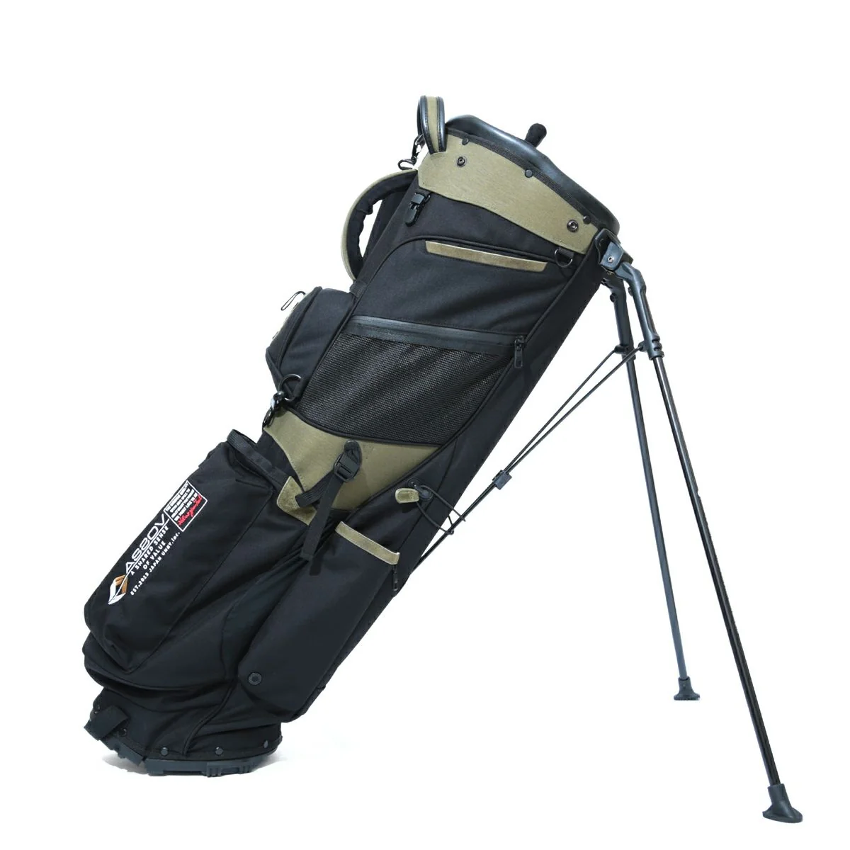 AS2OV Golf Cordura Fine Tex Caddy Bag - Black - Image 3