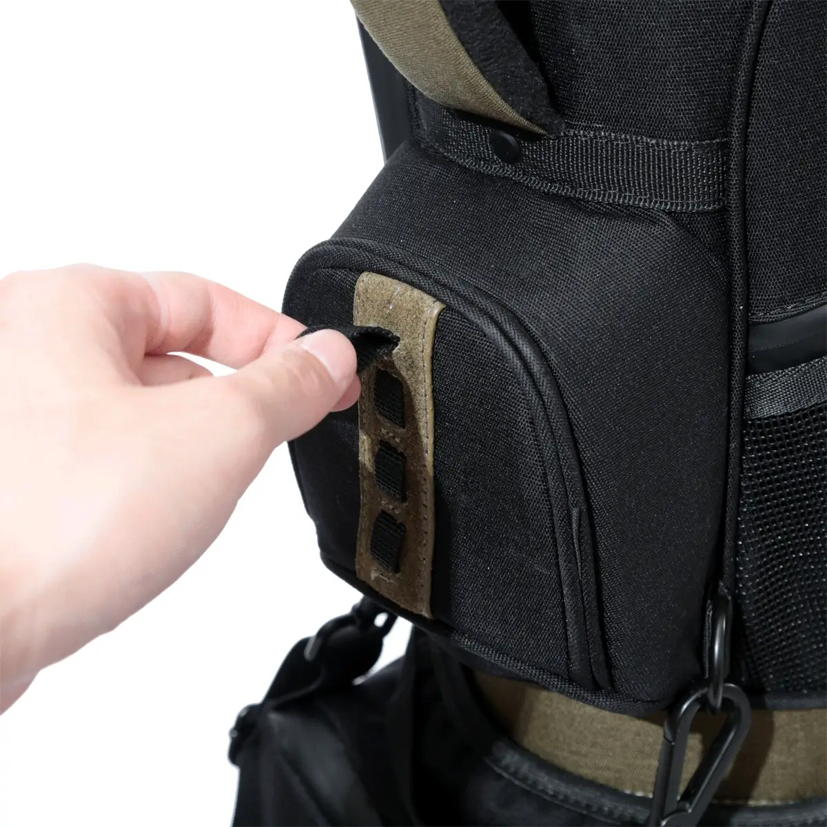 AS2OV Golf Cordura Fine Tex Caddy Bag - Black - Image 8