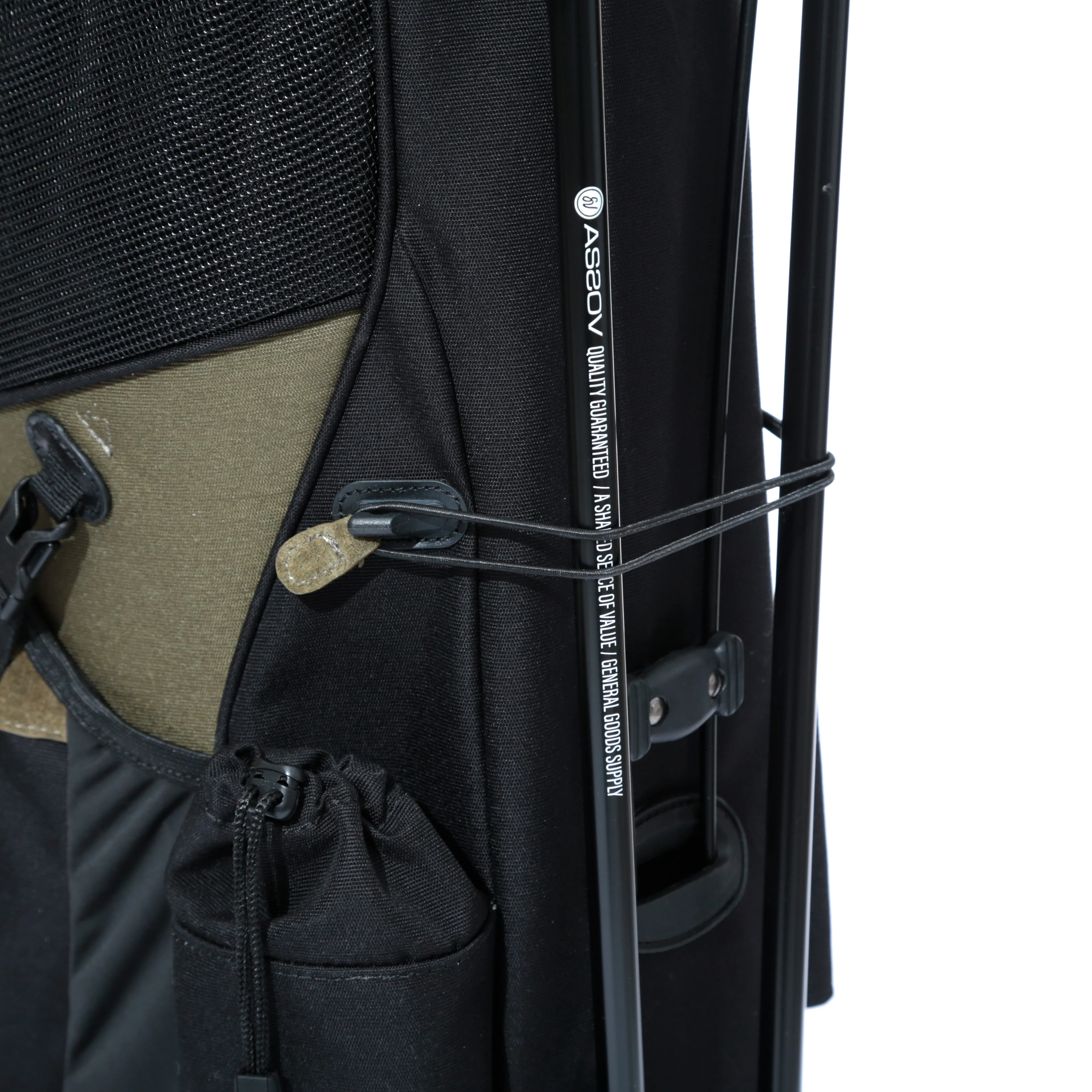 AS2OV Golf Cordura Fine Tex Caddy Bag - Black - Image 9