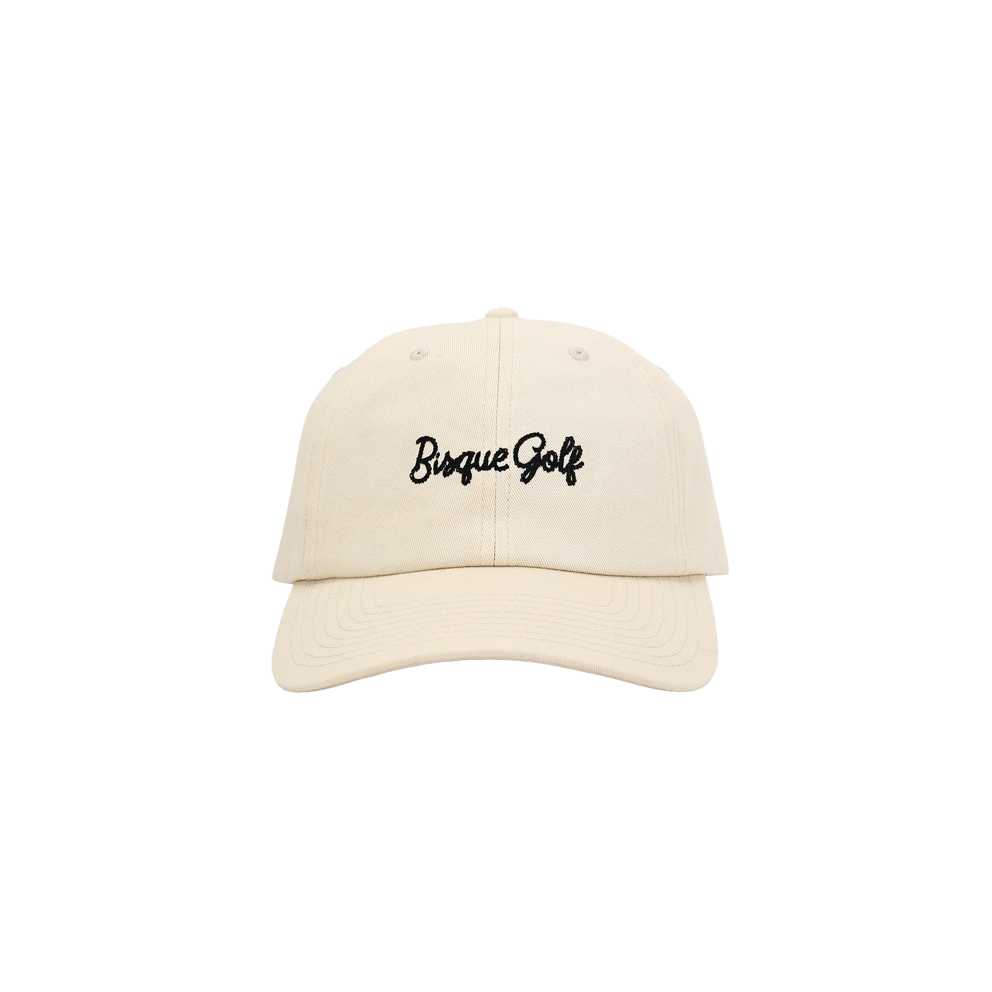 Bisque Golf 6 Panel Chain Dad Hat - Beige - Image 2