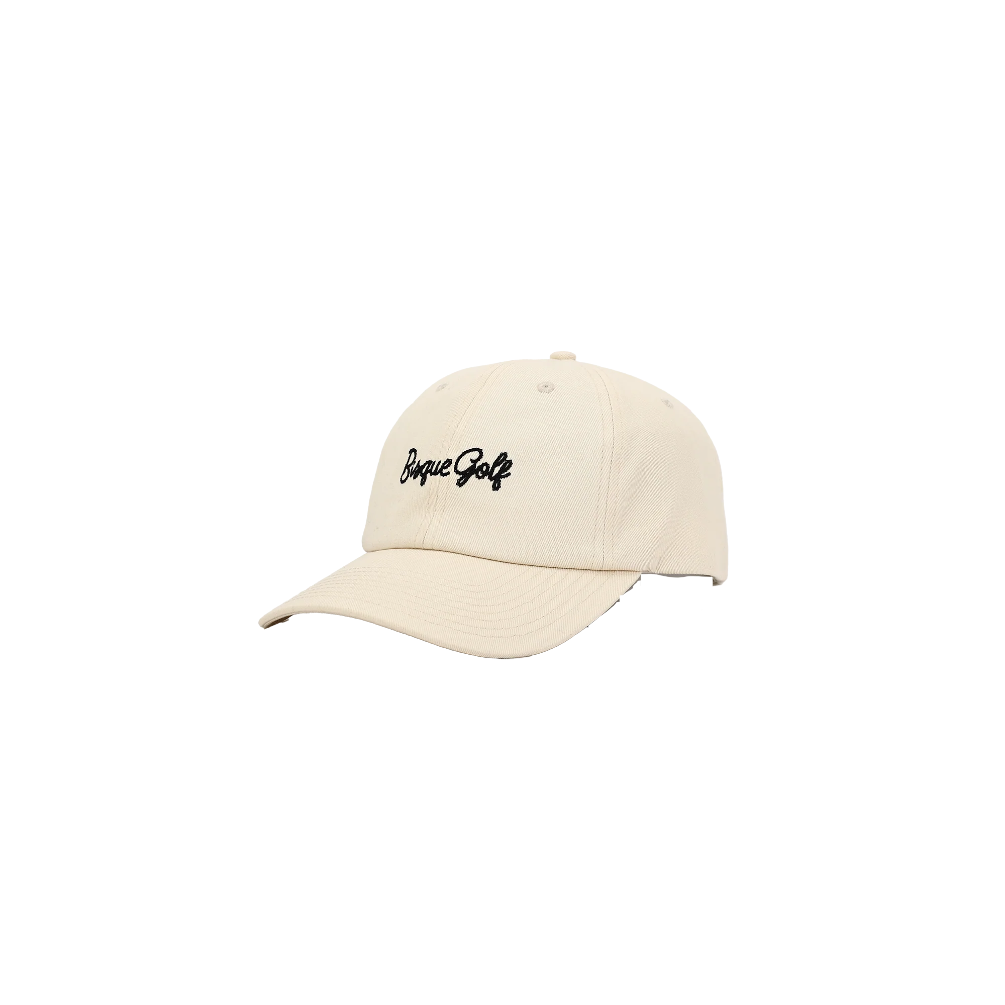 Bisque Golf 6 Panel Chain Dad Hat - Beige - Image 3