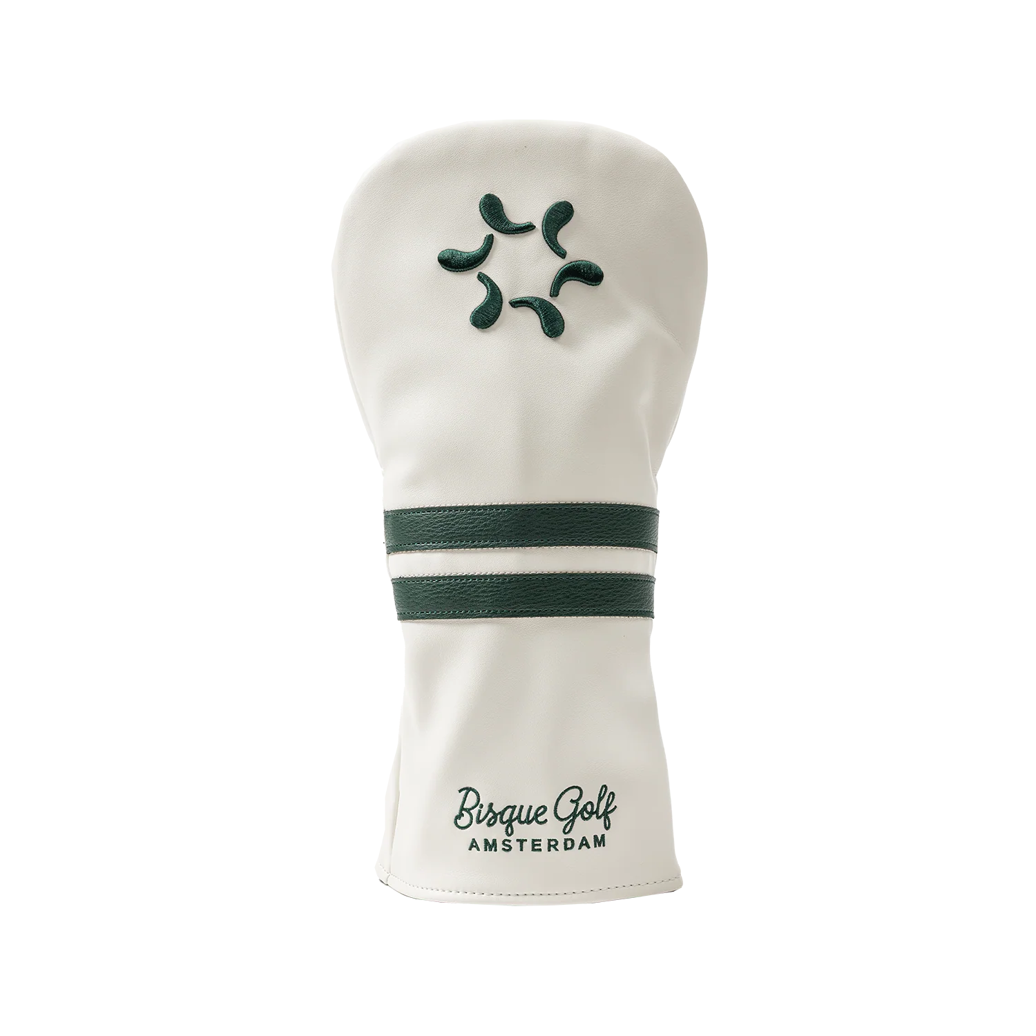Bisque Golf Amsterdam Driver Head Cover - White/Green - Image 3