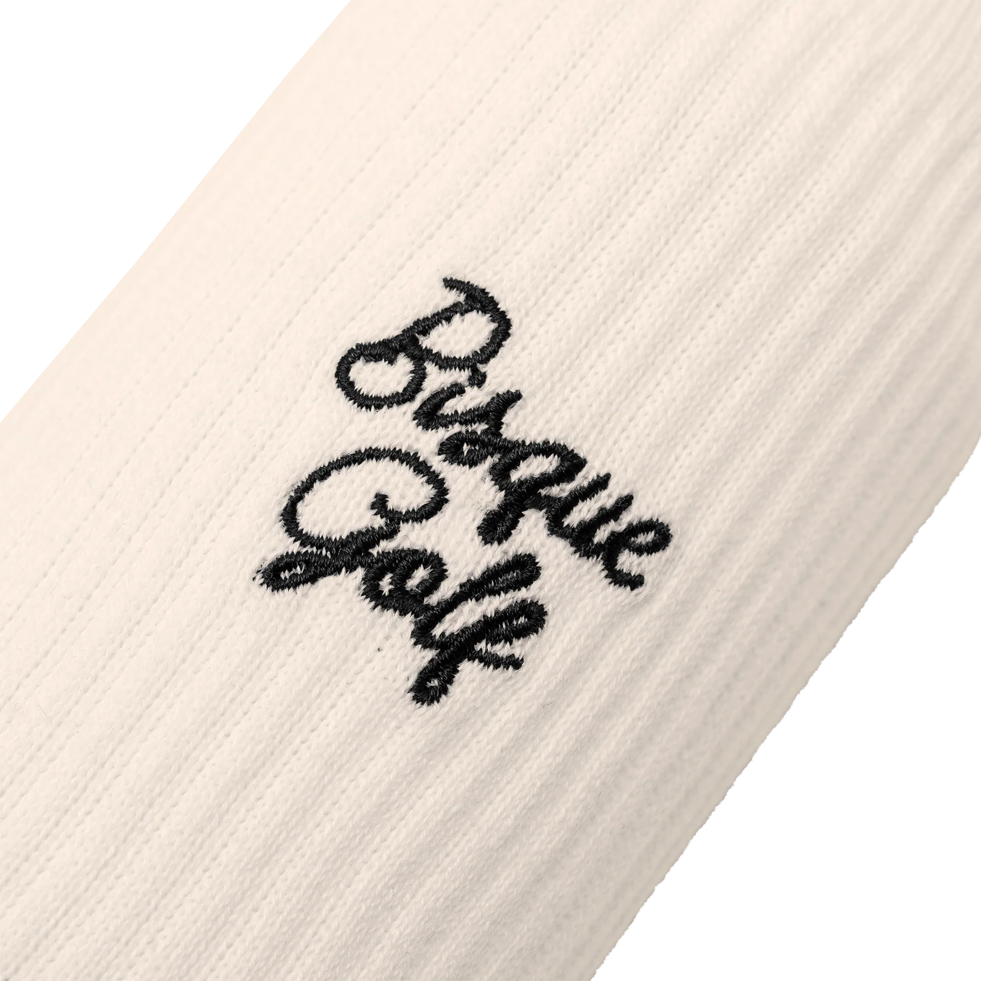 Bisque Golf Crew Sock Script - Off White - Image 4