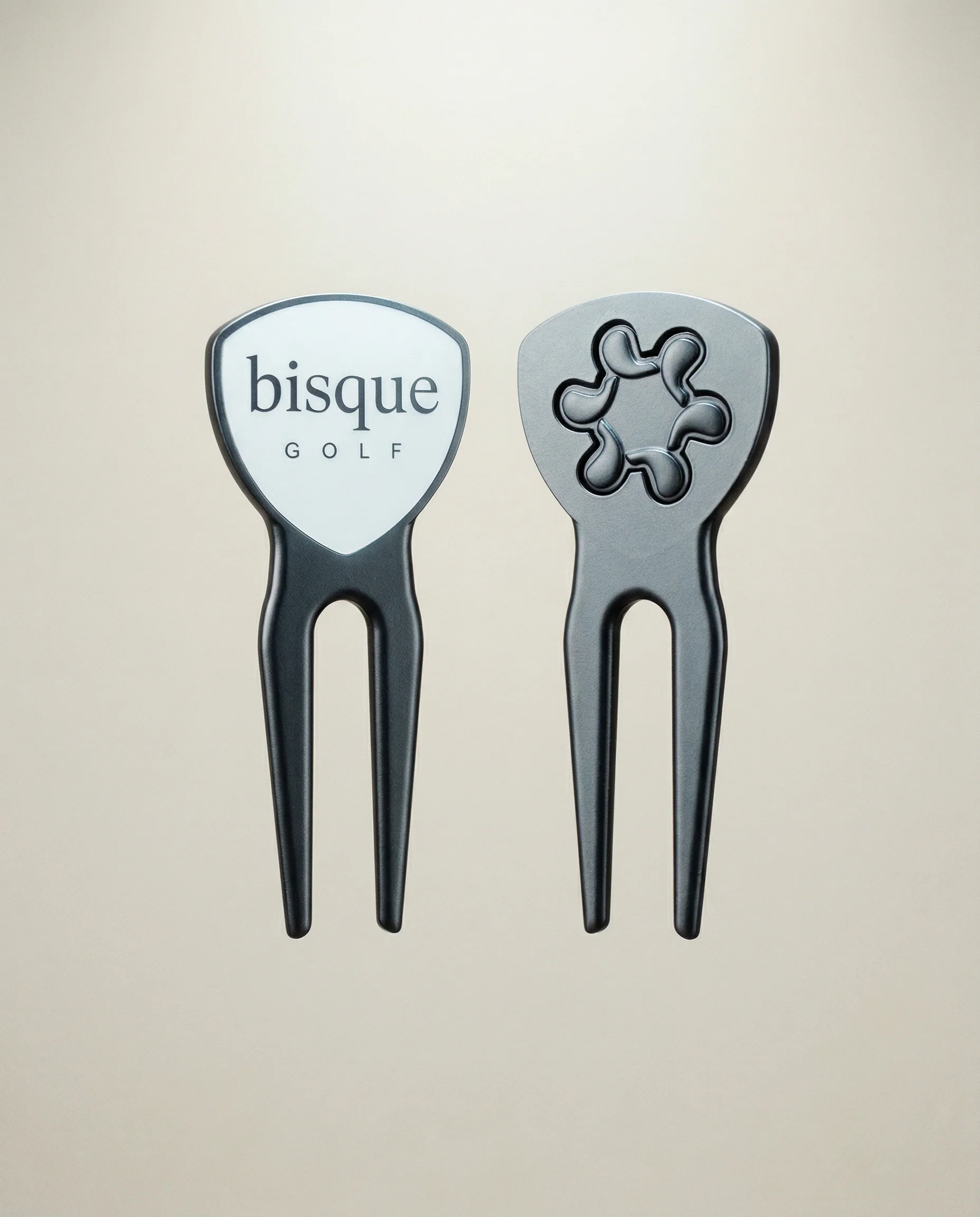 Bisque Golf Divot Tool with Ball Marker - Black - Image 2