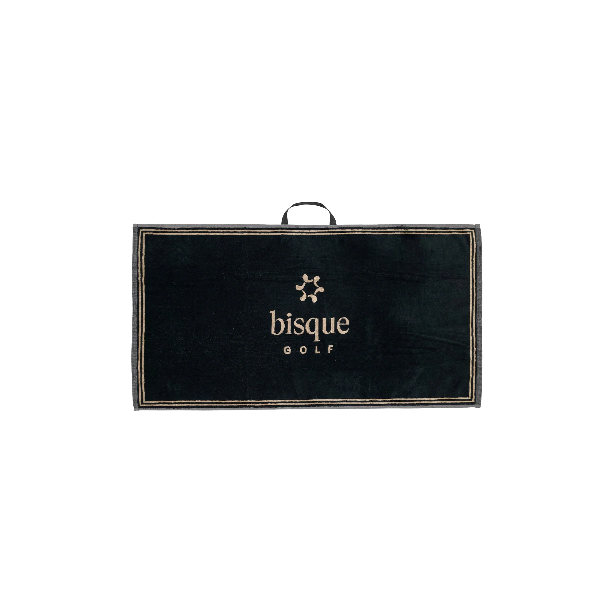 Bisque Golf Jaquard Velvet Towel - Black - Image 3