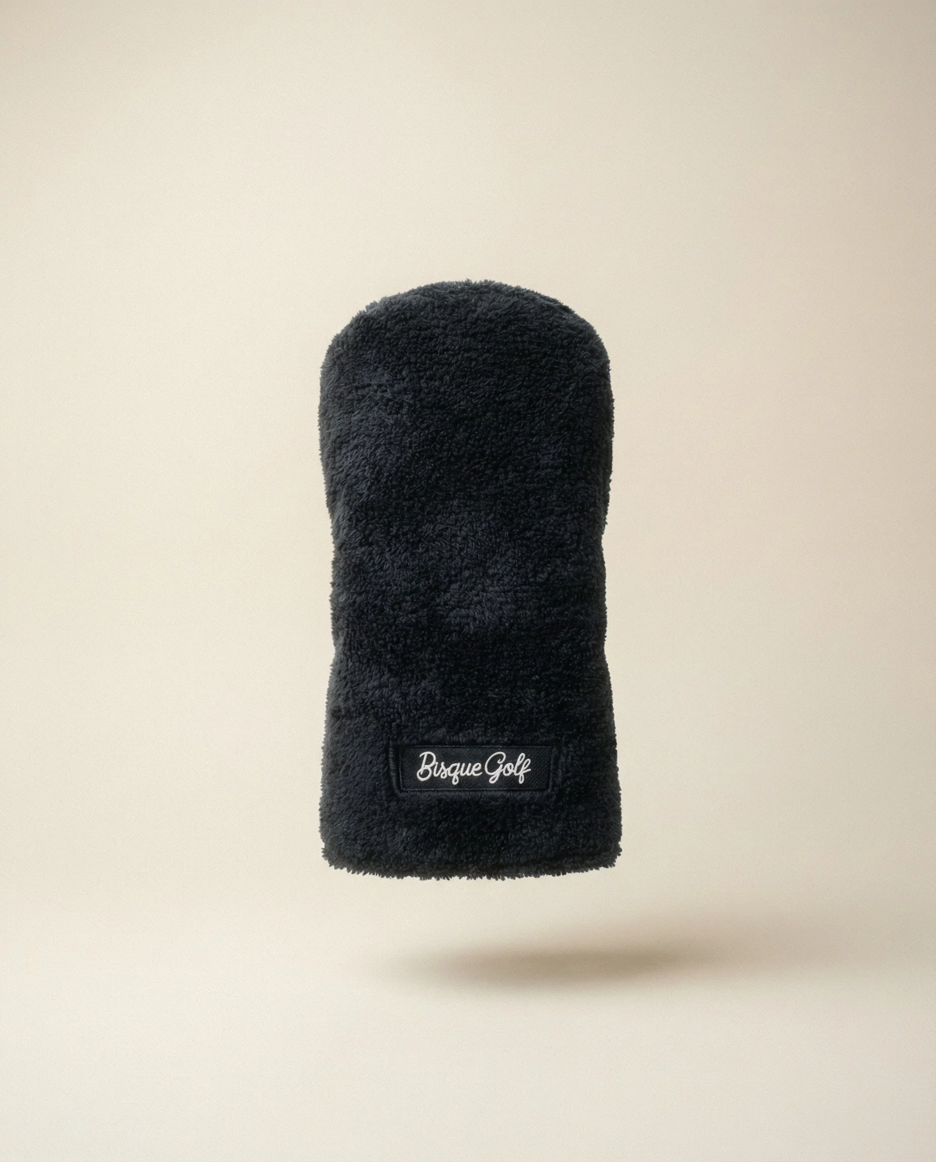 Bisque Golf Furry Barrel Driver Head Cover - Black - Image 2