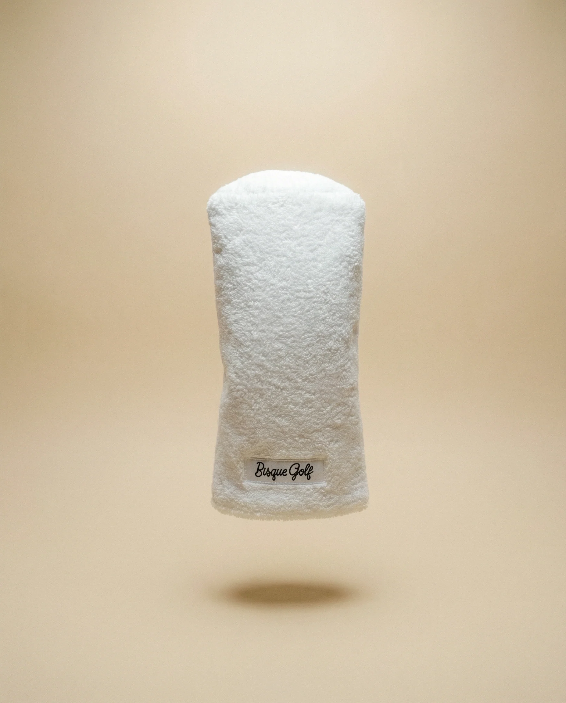 Bisque Golf Furry Barrel Driver Head Cover - White - Image 3