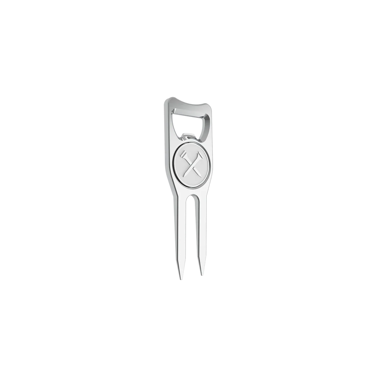 Blue Tees Divot Repair Tool - Silver