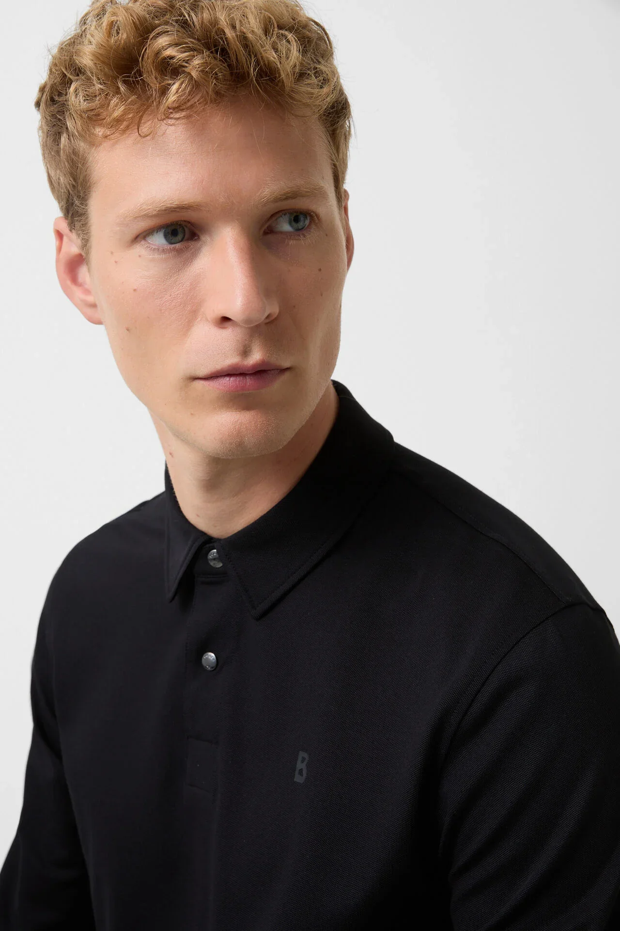 Bogner Timon LS Polo - Black - Image 4