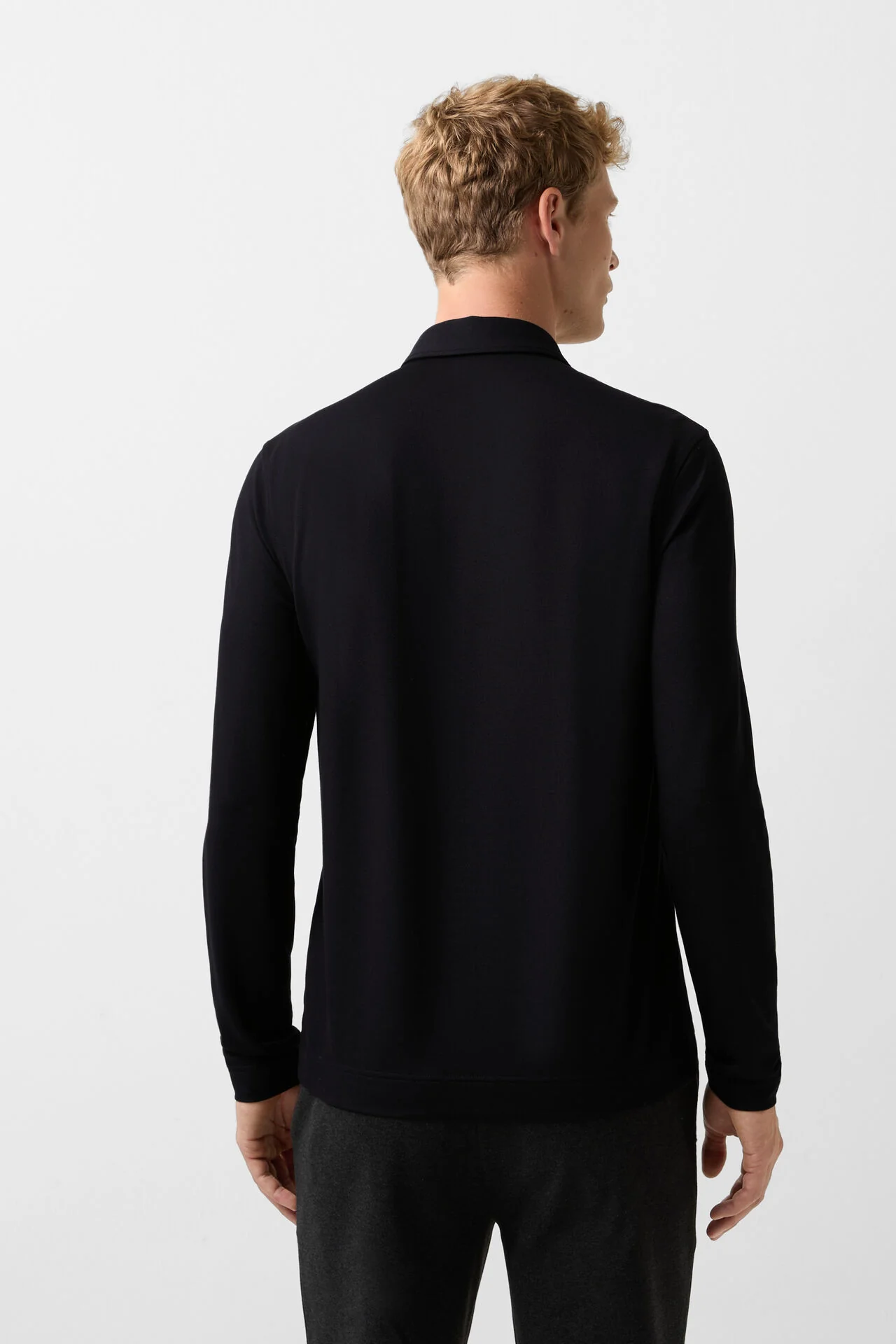Bogner Timon LS Polo - Black - Image 5