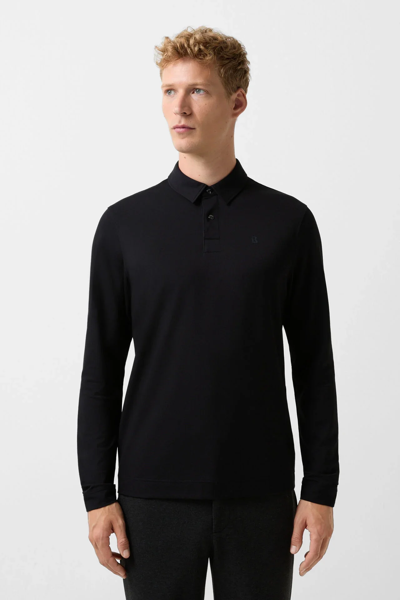 Bogner Timon LS Polo - Black - Image 6