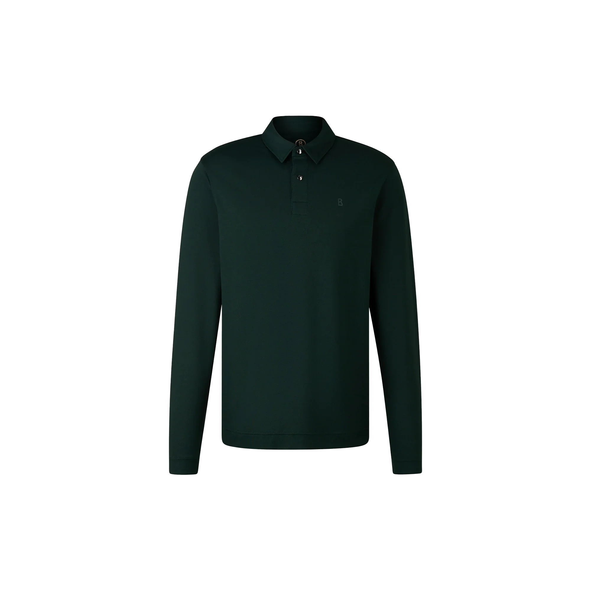 Bogner Timon-6 LS Polo - Green - Image 3