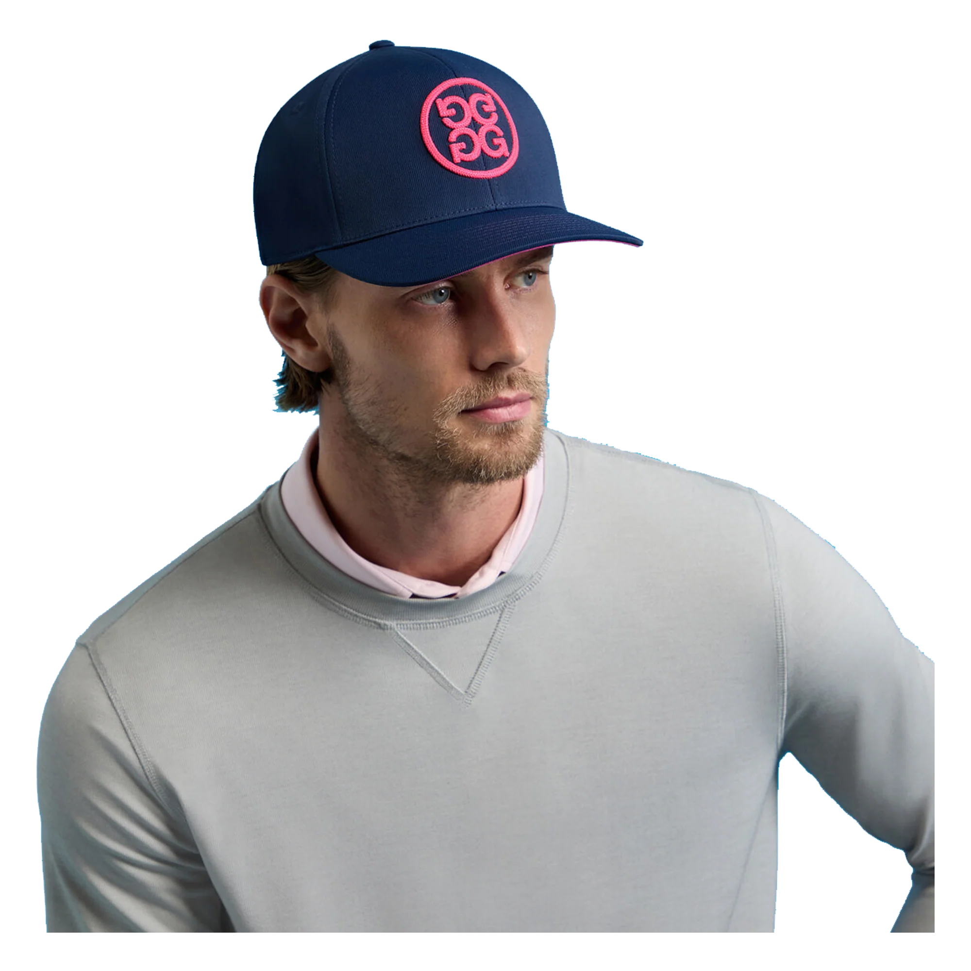 G/FORE Circle G's Chainstitch Hat - Twilight / Pink - Image 2