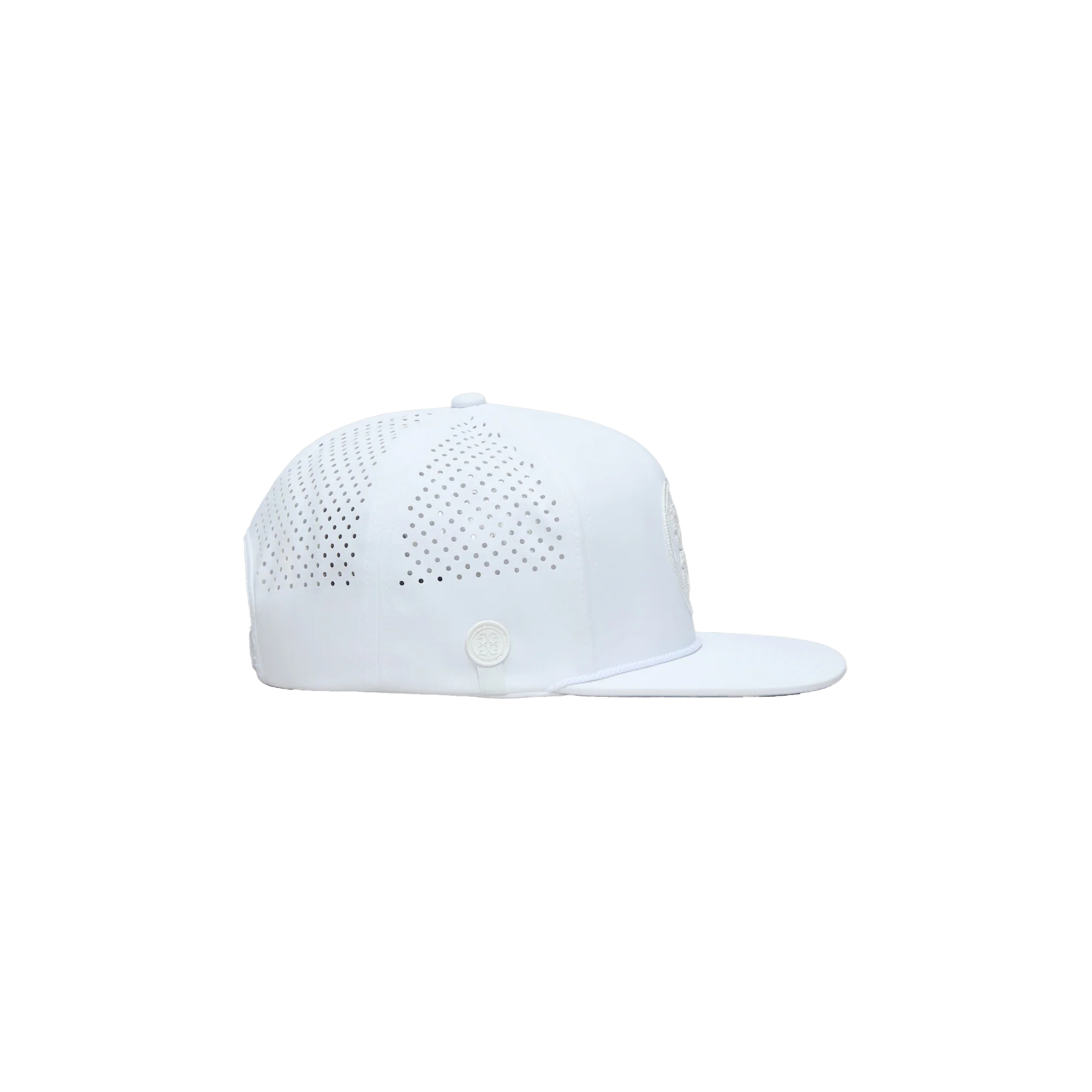 G/FORE Circle G's Perforated Delta Hat - Snow - Image 2