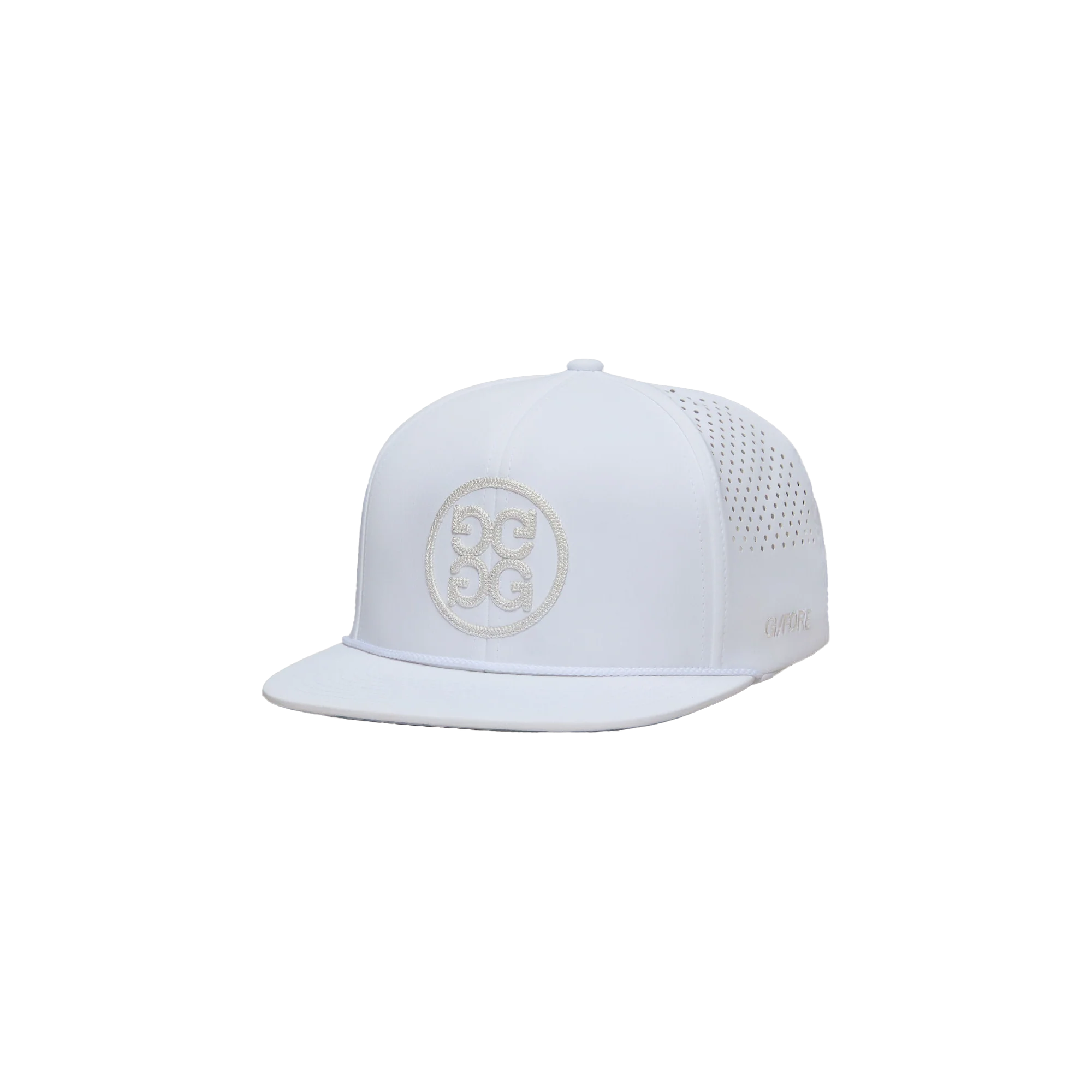 G/FORE Circle G's Perforated Delta Hat - Snow - Image 5