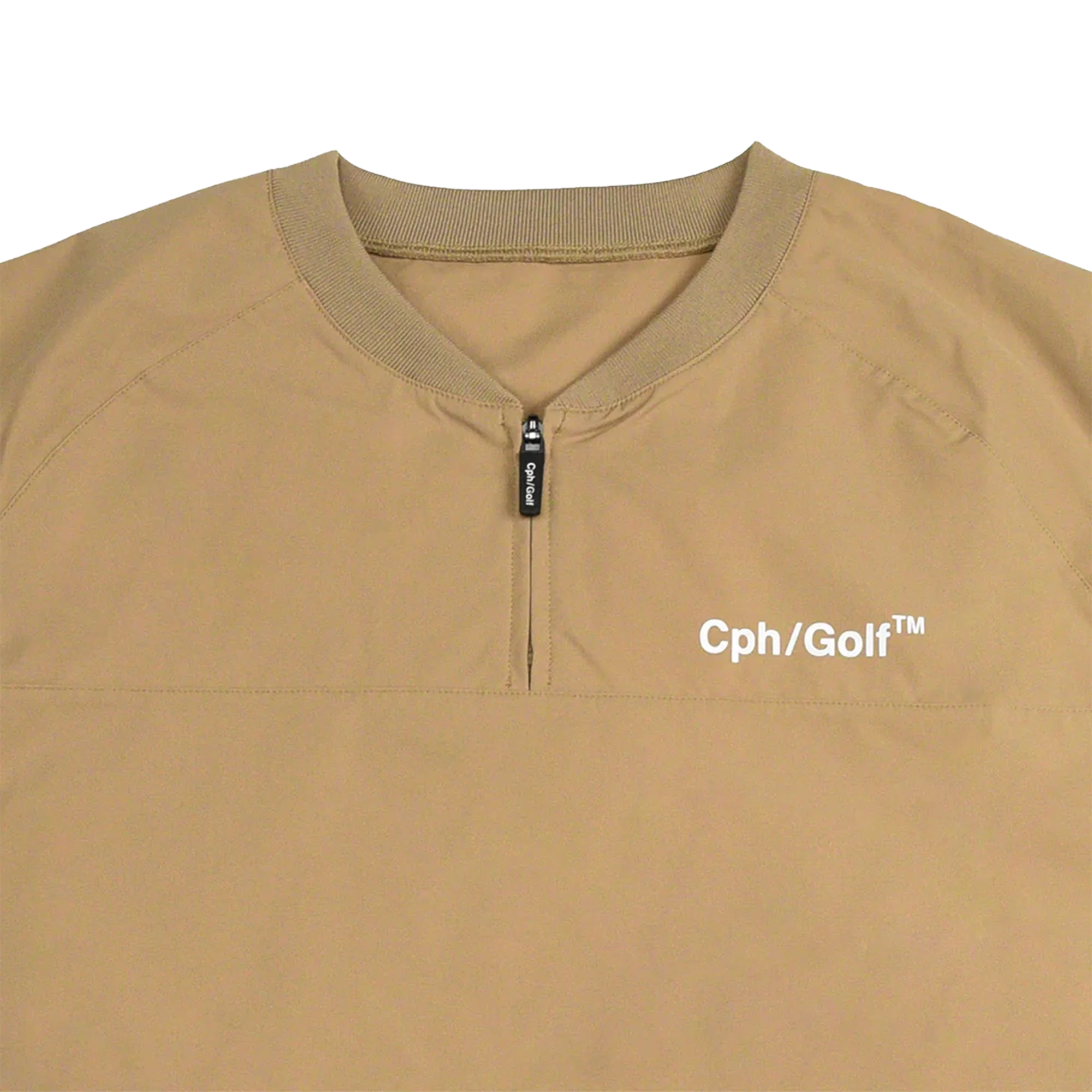 Cph/Golf Light Weight SS Zip Pullover - Beige - Image 3