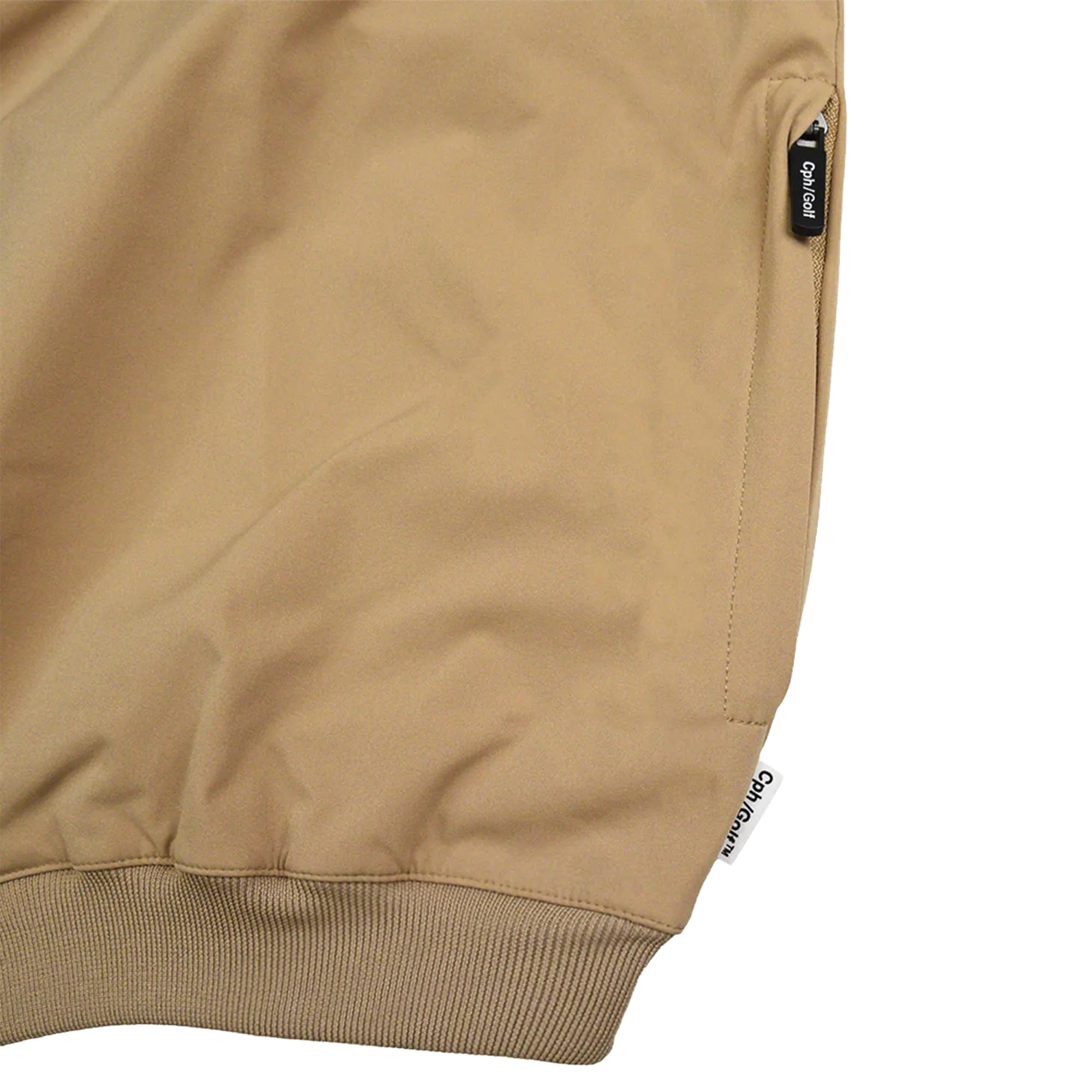 Cph/Golf Light Weight SS Zip Pullover - Beige - Image 4