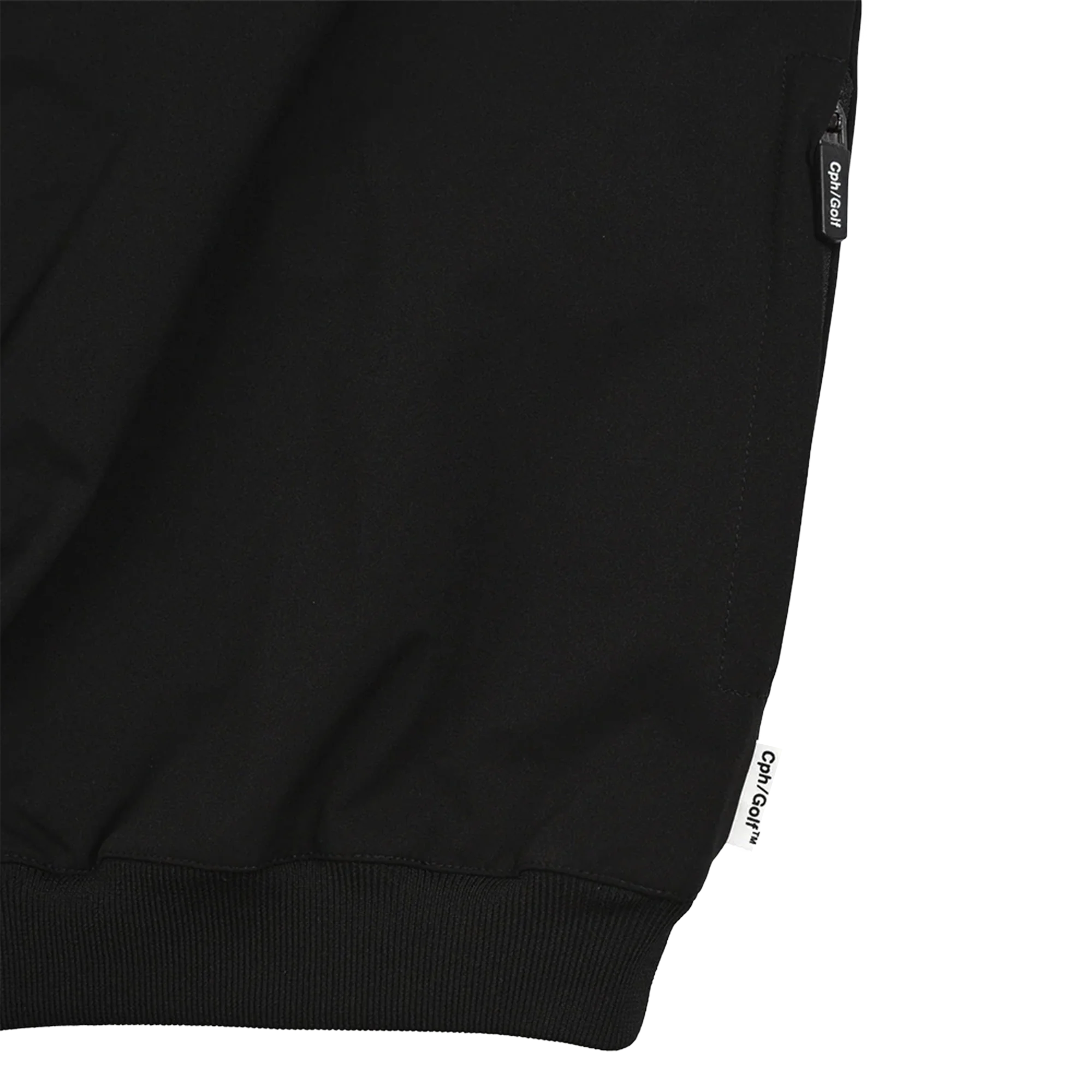 Cph/Golf Light Weight SS Zip Pullover - Black - Image 5