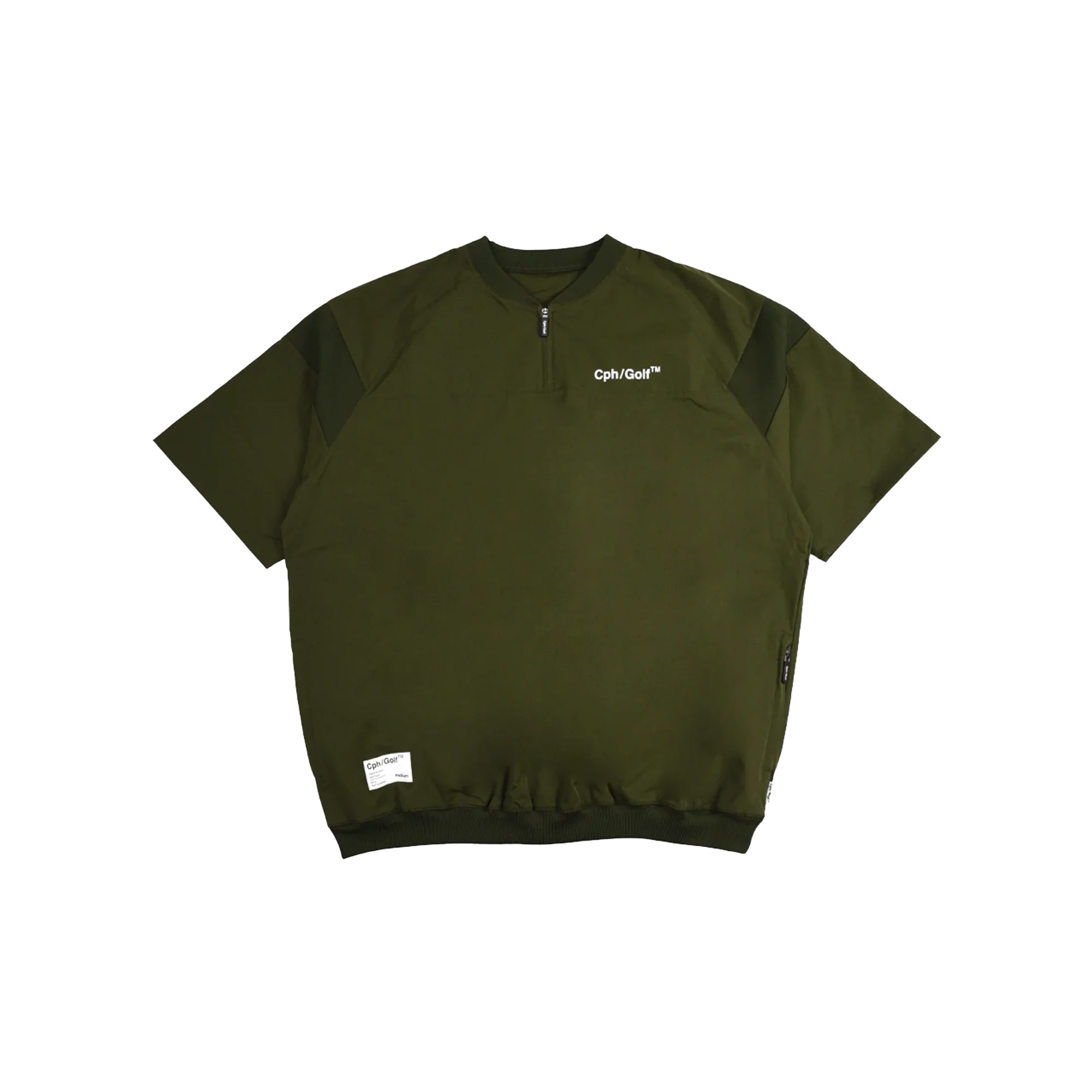 Cph/Golf Light Weight SS Zip Pullover - Olive