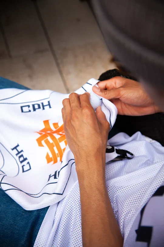 Cph/Golf Overlap Golf Towel (Polyester) - White - Image 5