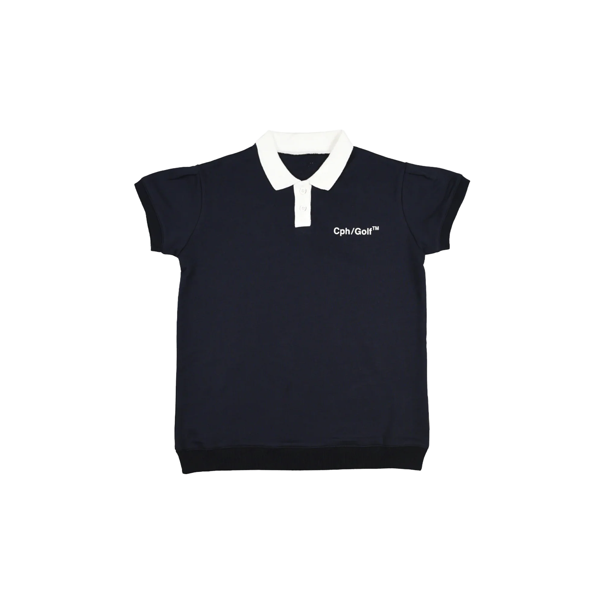 Cph/Golf Women Bi Color Short Polo - Navy/White