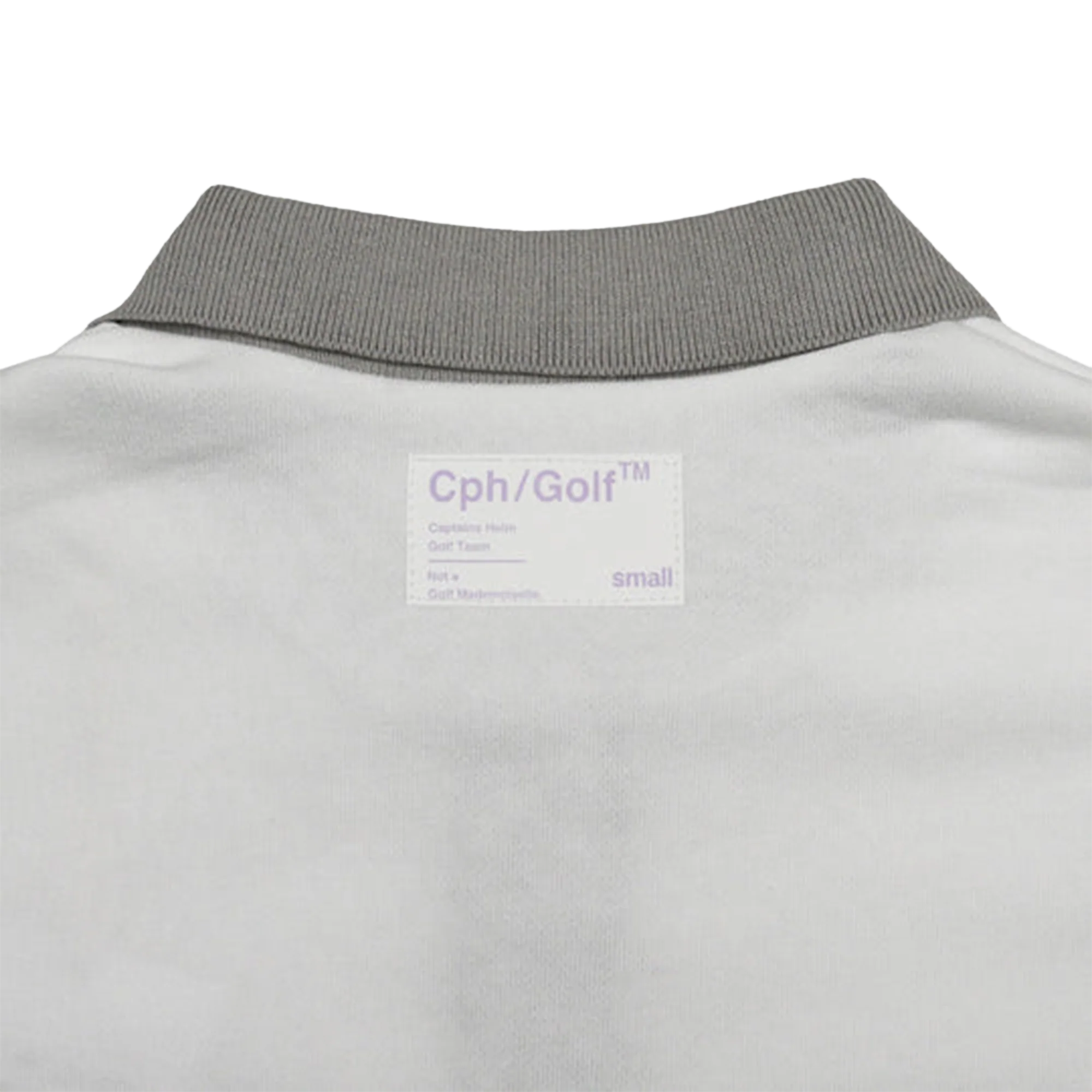 Cph/Golf Women Bi Color Short Polo - White/Grey - Image 4