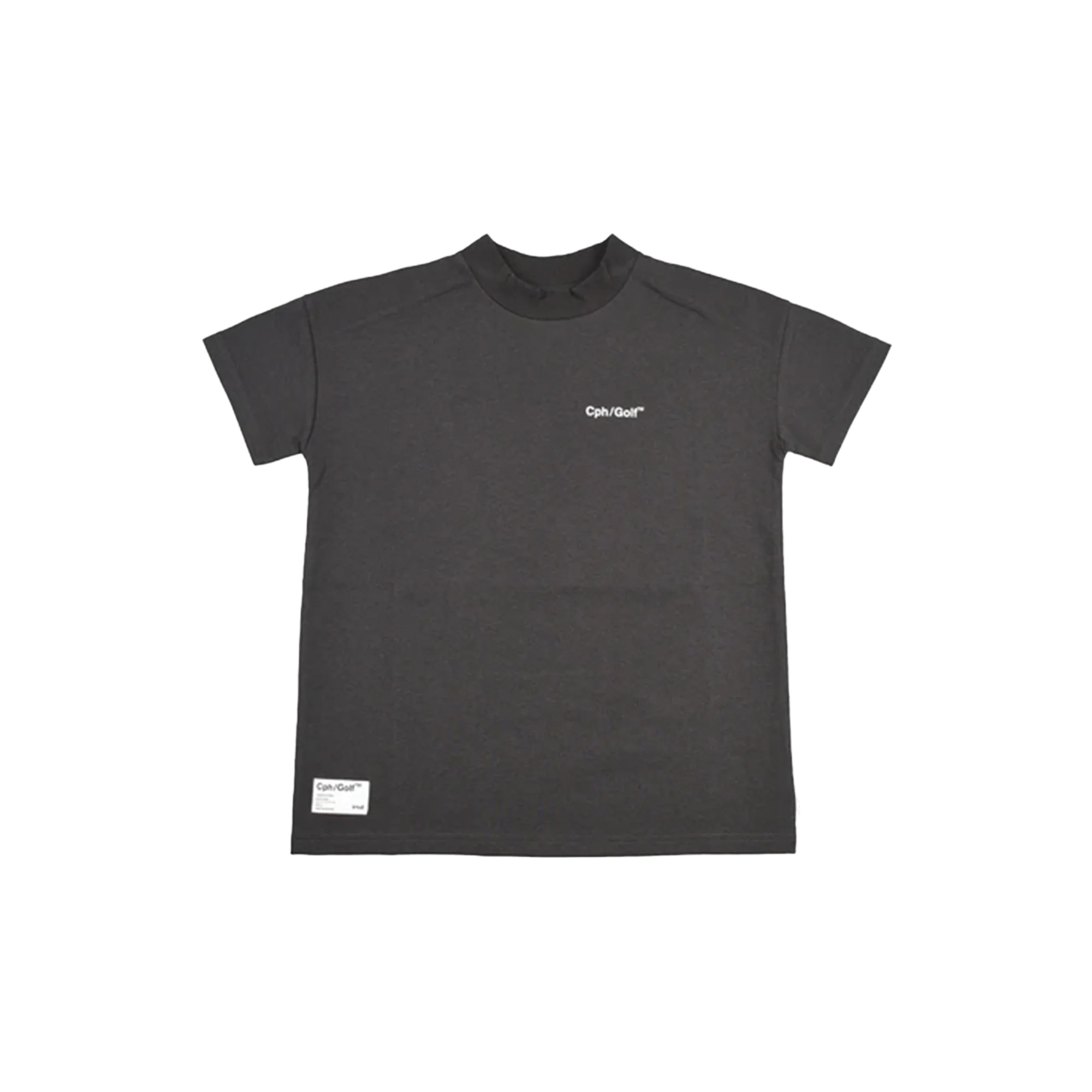 Cph/Golf Women Mademoiselle Half Mock Neck Tee - Charcoal Grey