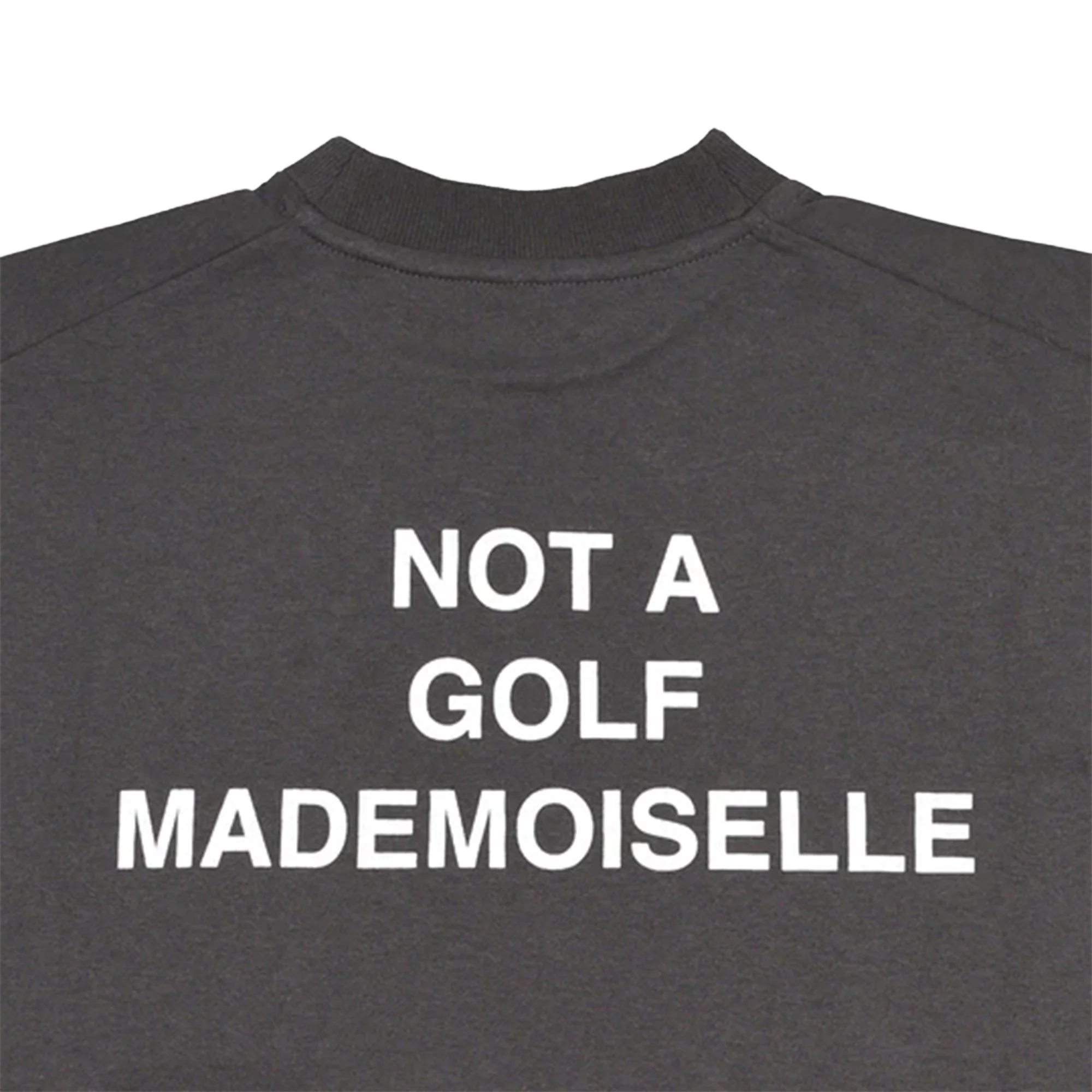 Cph/Golf Women Mademoiselle Half Mock Neck Tee - Charcoal Grey - Image 3