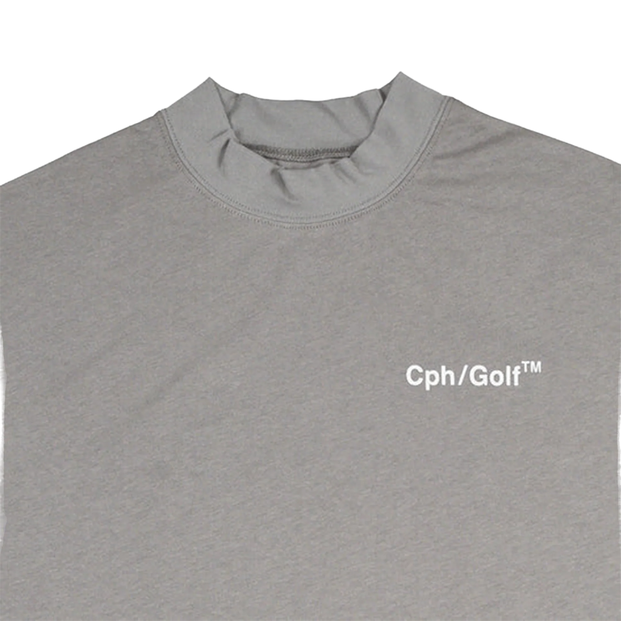 Cph/Golf Women Mock Neck S/S Tee - Grey - Image 3