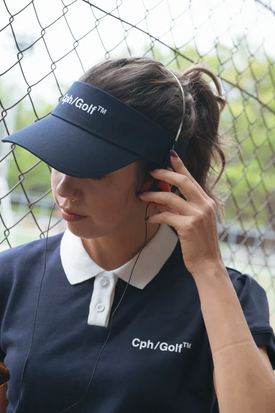 Cph/Golf (Womens) Visor Cap - Navy - Image 6