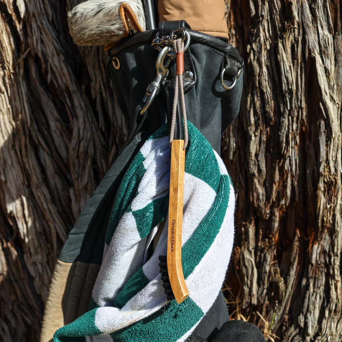 Dimple & Divot Original Hickory Golf Brush - Highland - Image 4