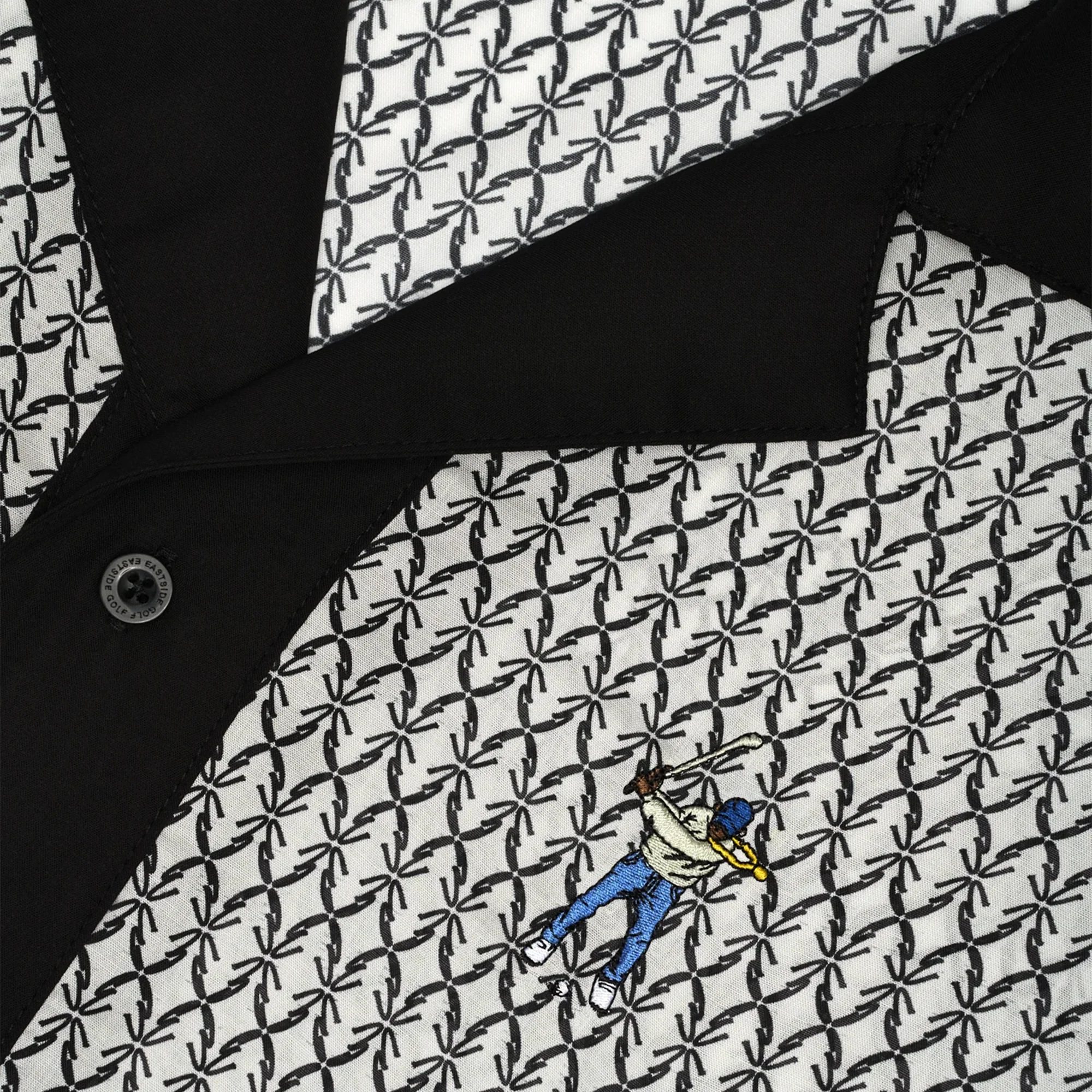 Eastside Golf Cabana Shirt - White/Black - Image 3
