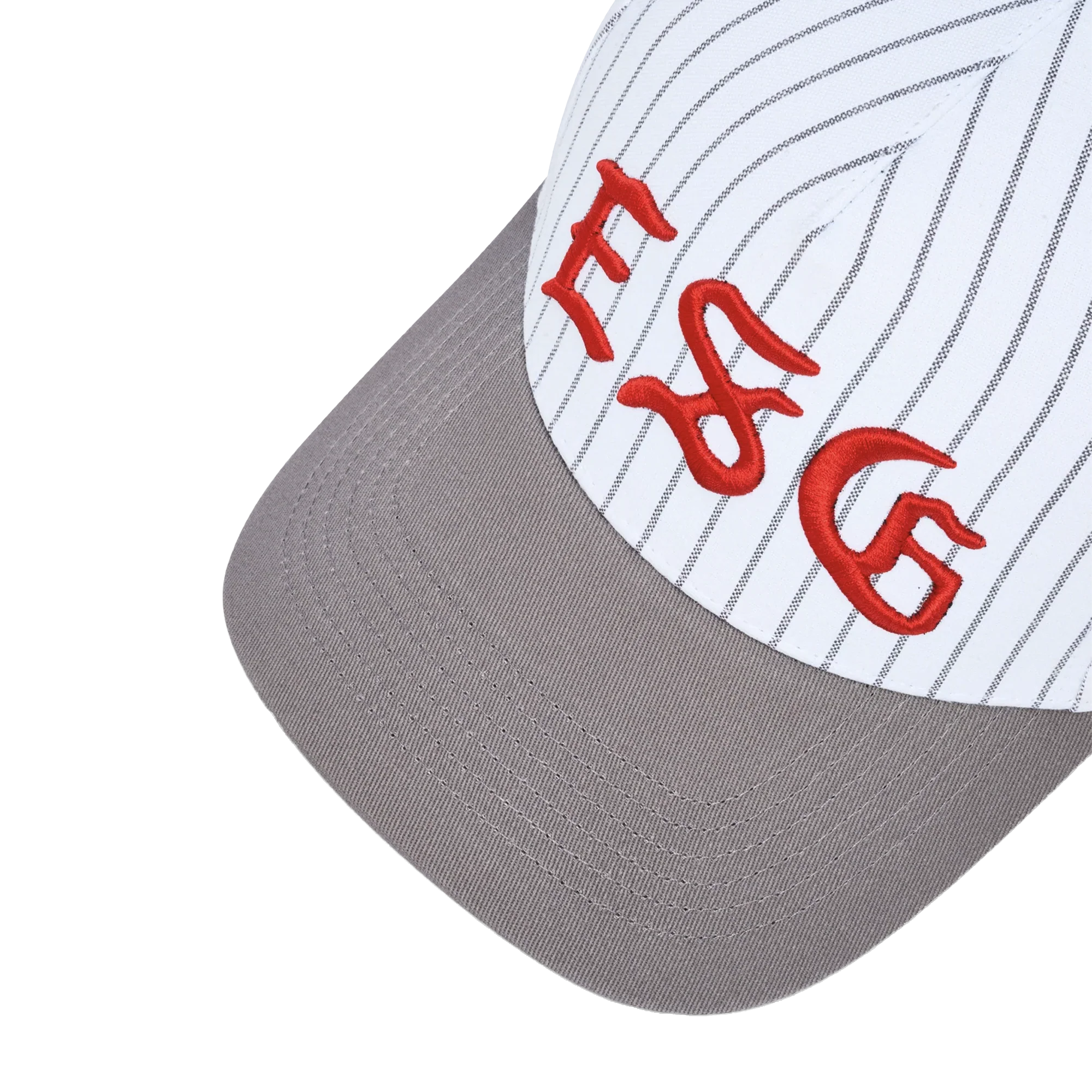 Eastside Golf Pinestripe 5 Panel Hat - White/Opal Grey - Image 4