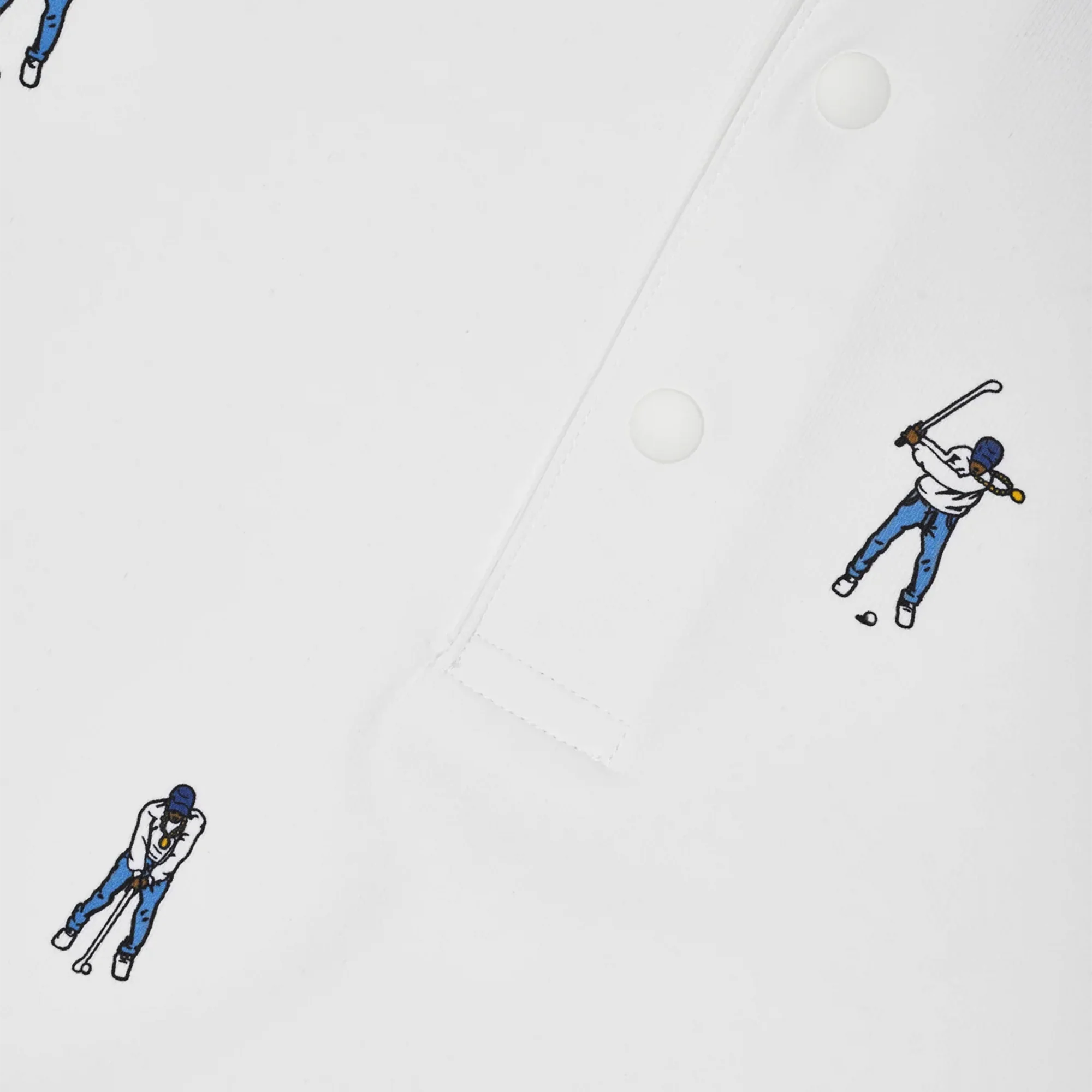Eastside Golf Snap Placket Polo - Bright White - Image 3