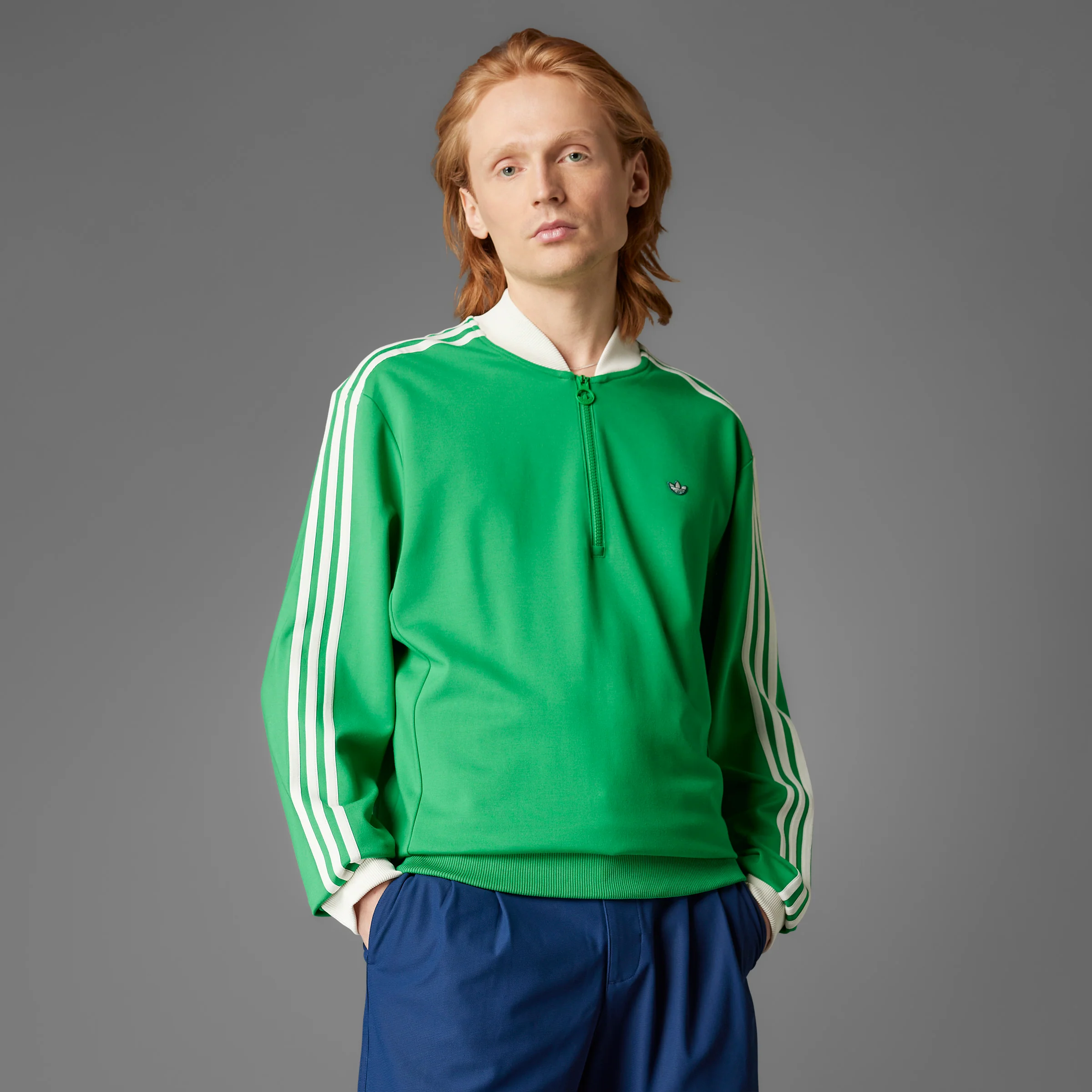 adidas Originals F 3 Str 1/4 Zip - Green - Image 11