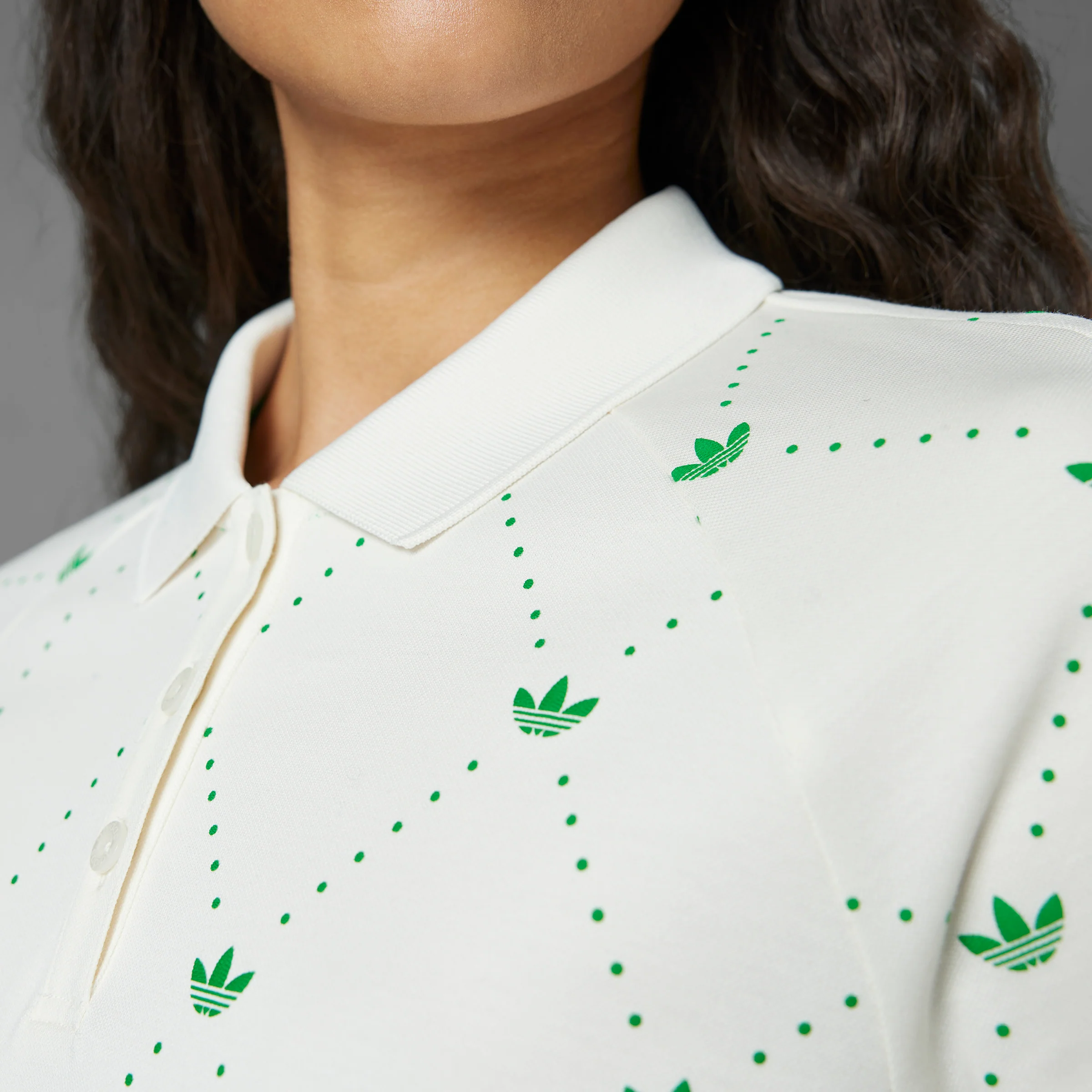 adidas Originals F Novilty Polo Women's - White/Green - Image 17