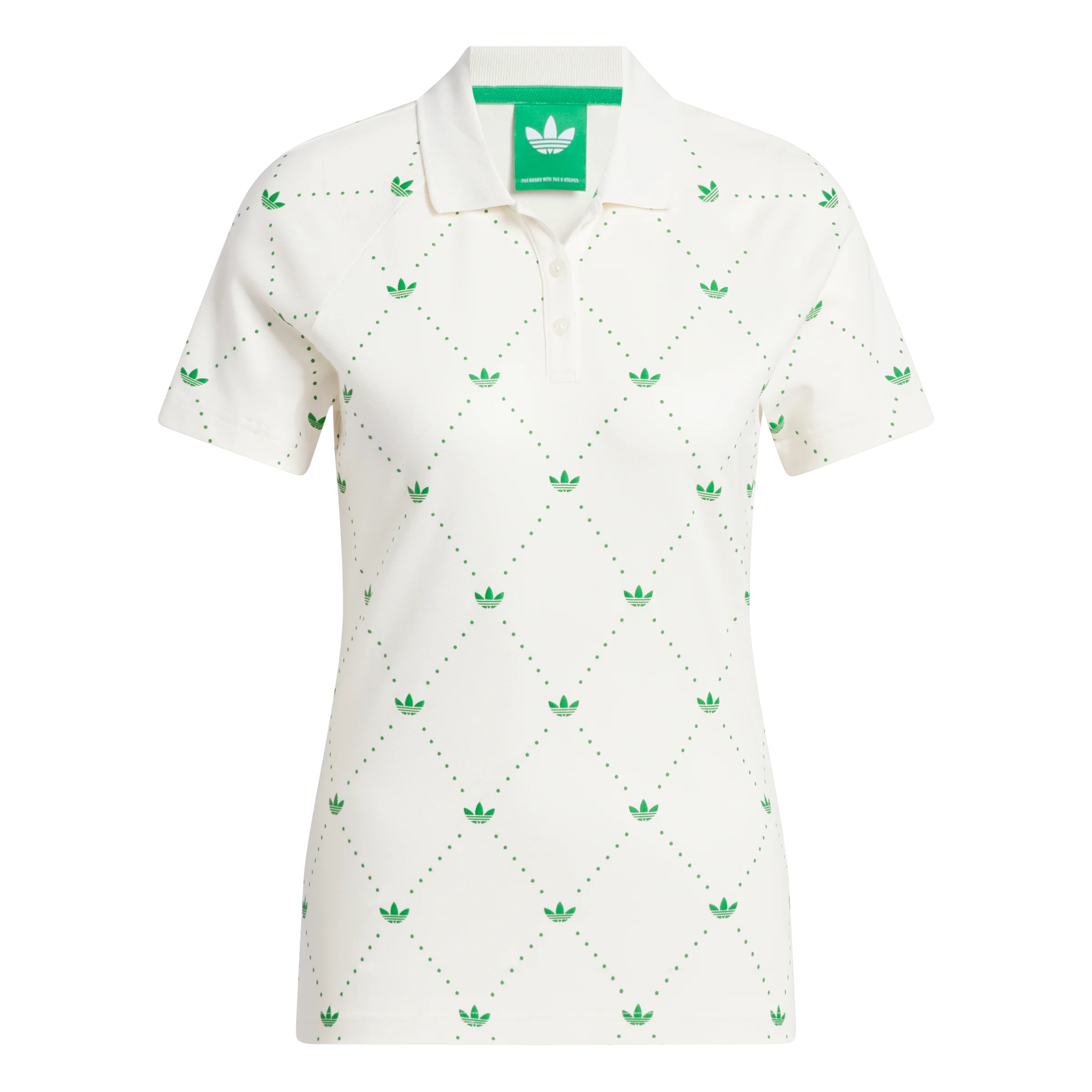 adidas Originals F Novilty Polo Women's - White/Green - Image 3