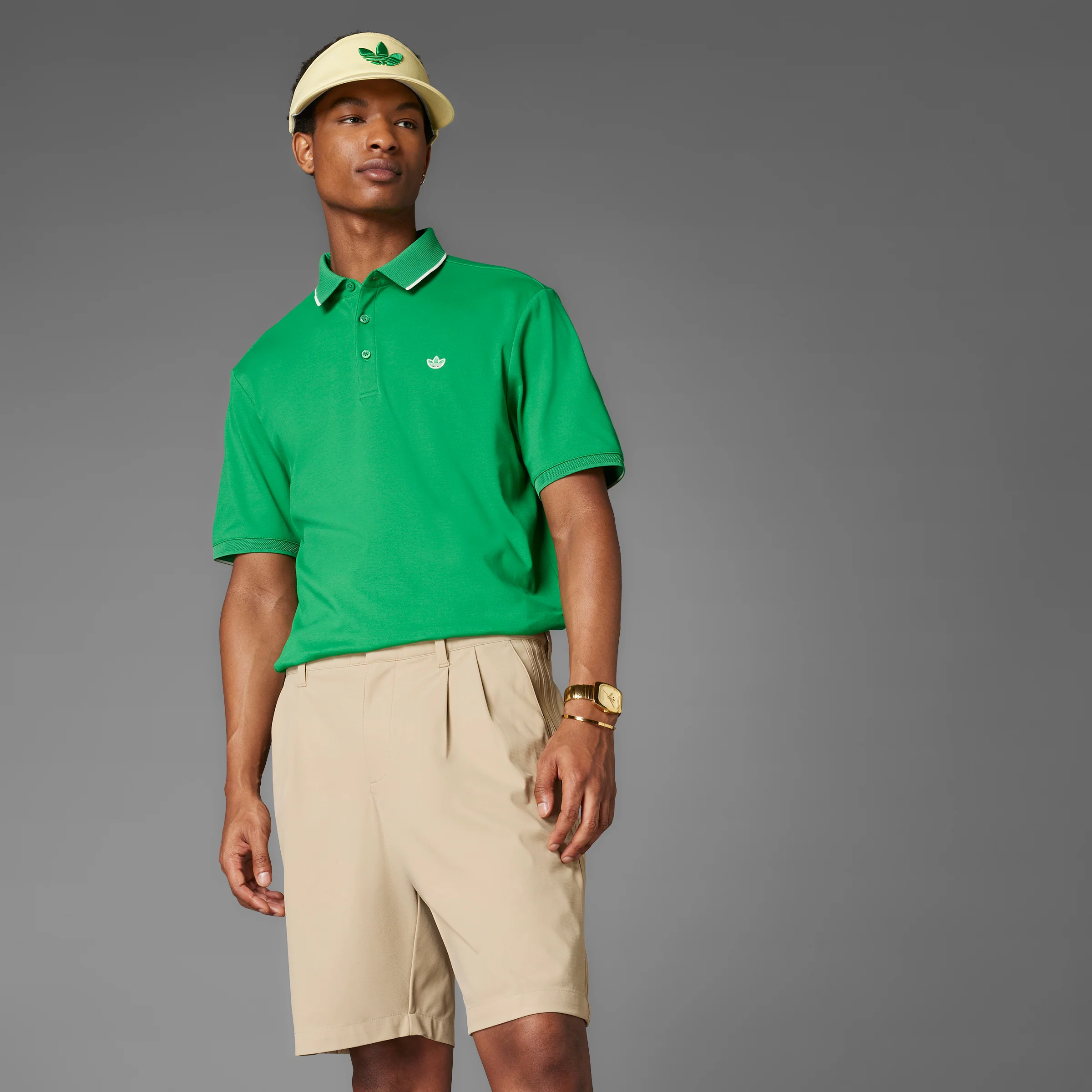 adidas Originals F Solid Polo LC - Green - Image 14