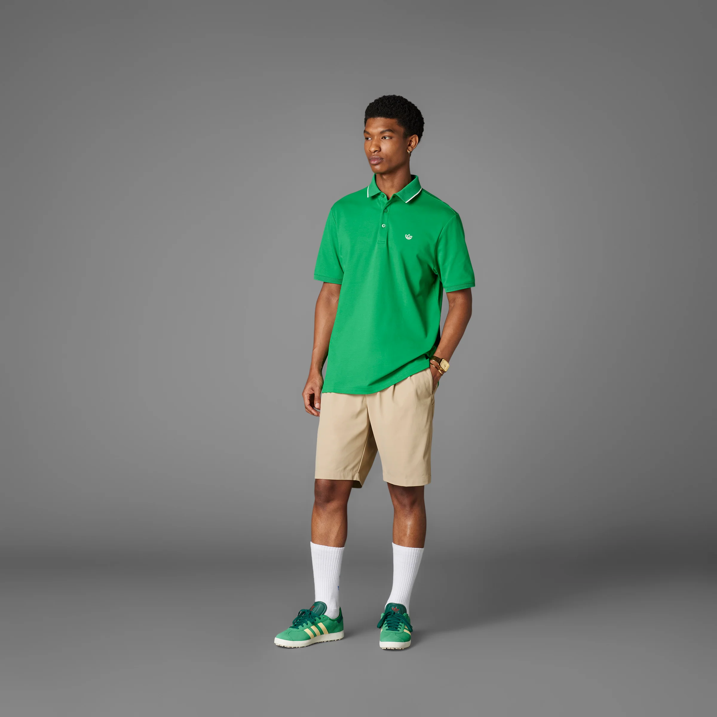 adidas Originals F Solid Polo LC - Green - Image 9