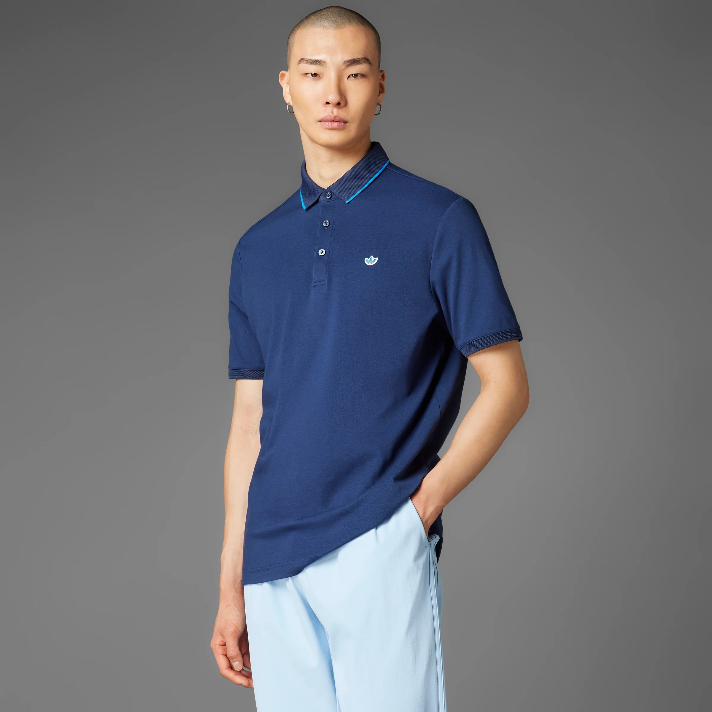 adidas Originals F Solid Polo LC - Night Indigo - Image 18