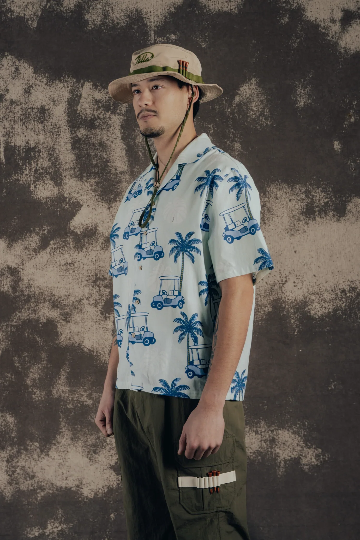 Fella Golf Bruno Camp Shirt - Tropical Golf - Image 2