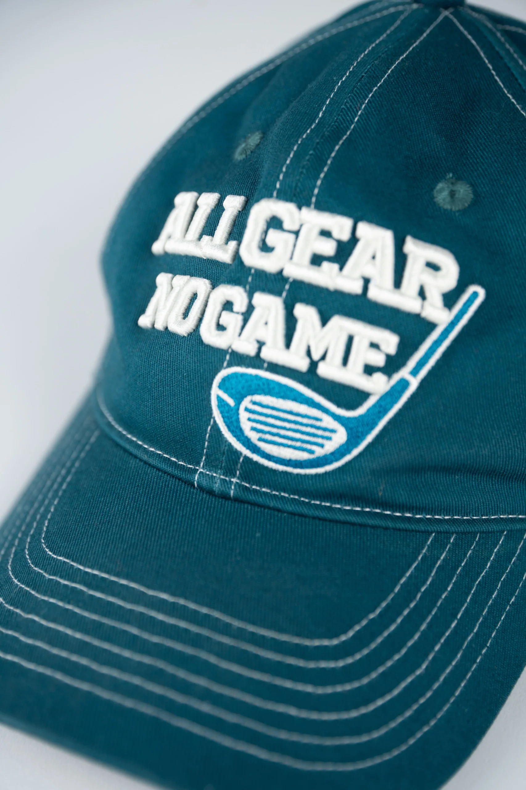 Fella Golf Contrast Stitch Dad Cap - Image 5