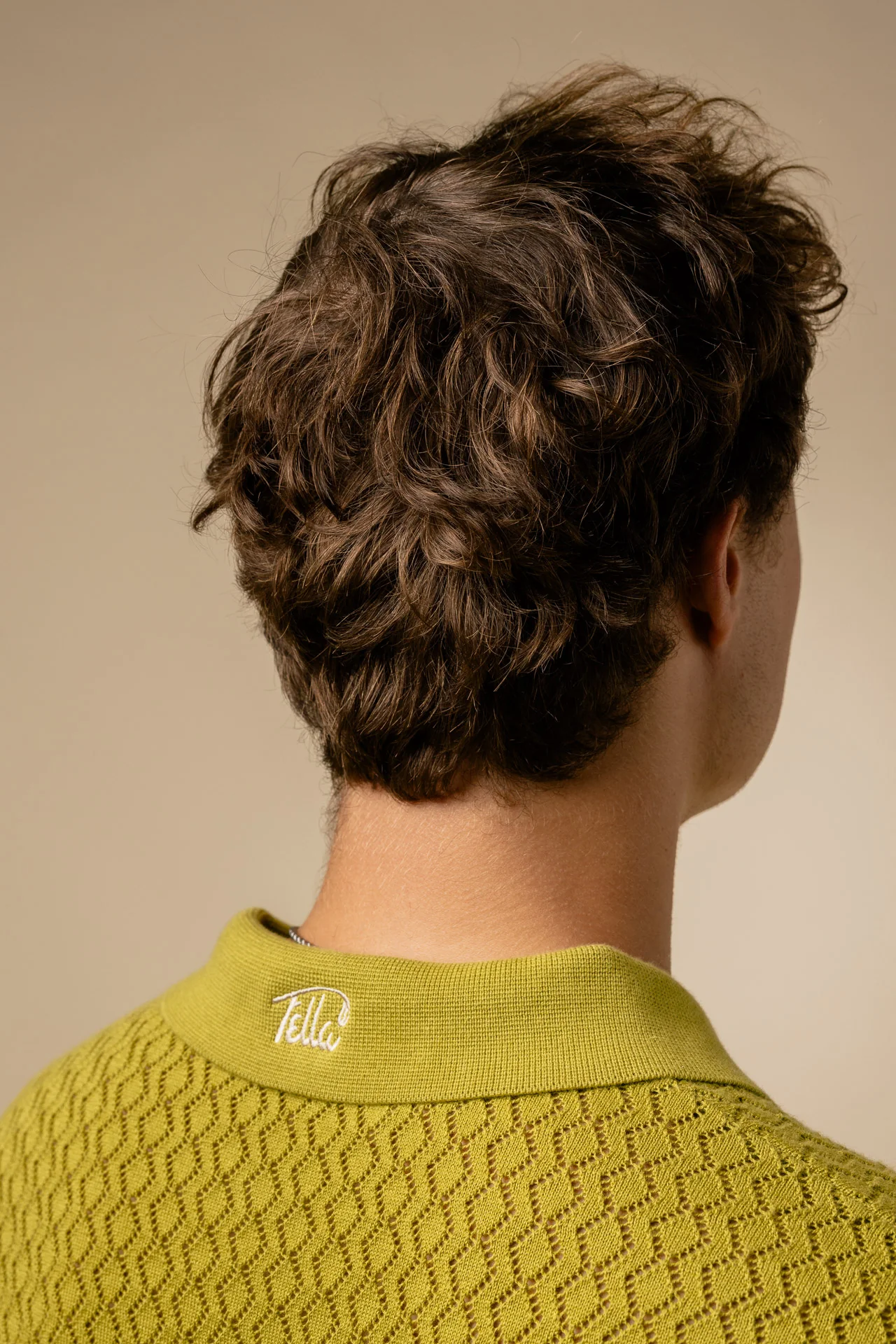 Fella Golf Lionel Chartreuse Knitted Polo - Image 5