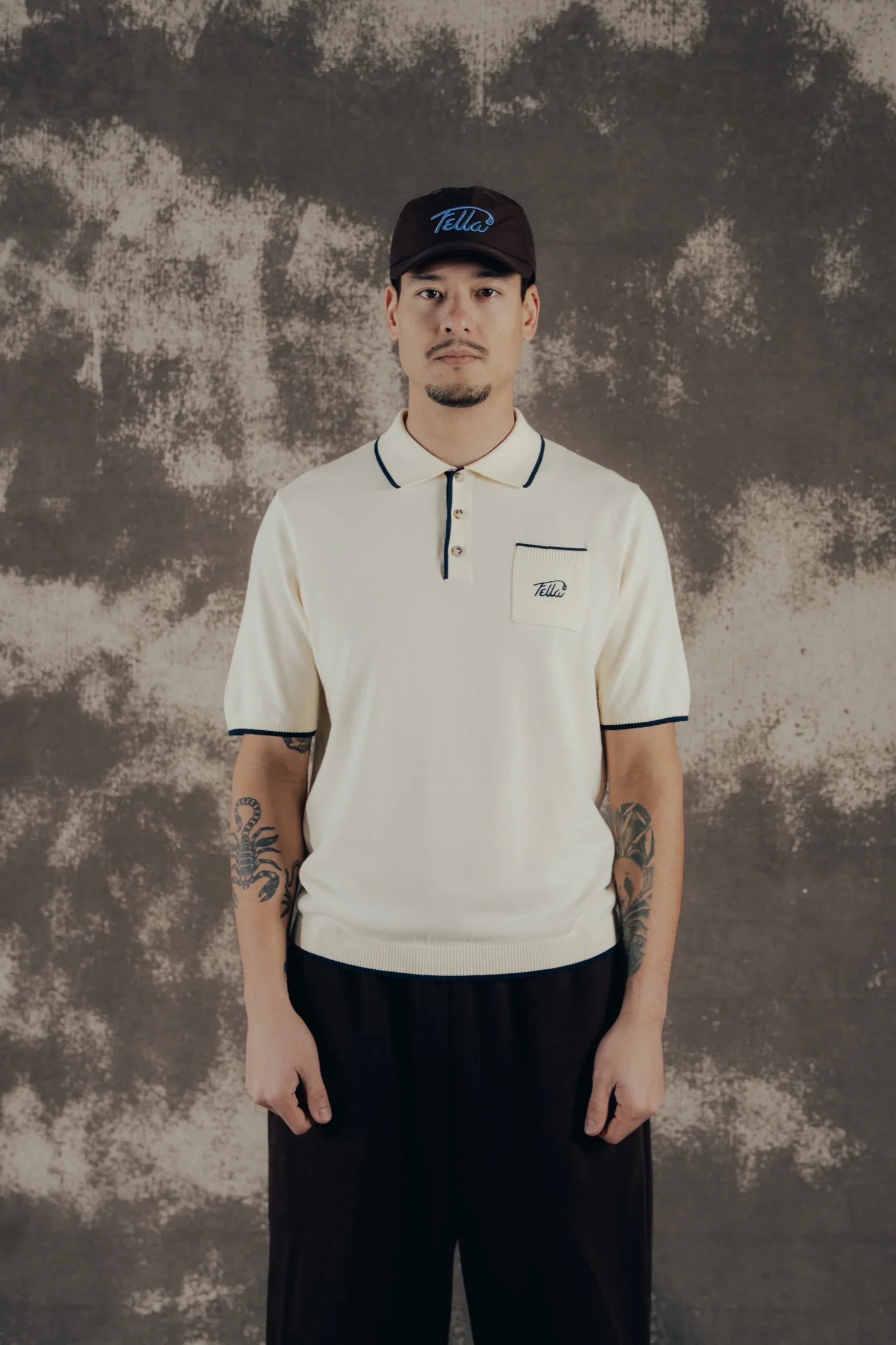 Fella Golf Lionel Contrast Rib Knit Polo - Image 2