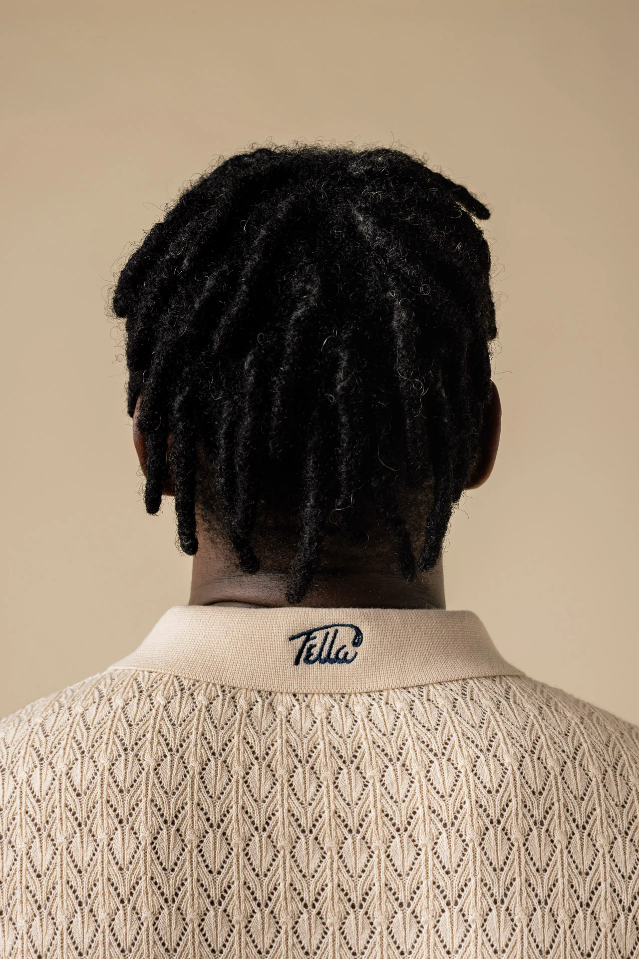 Fella Golf Lionel Creme Knitted Polo - Image 7