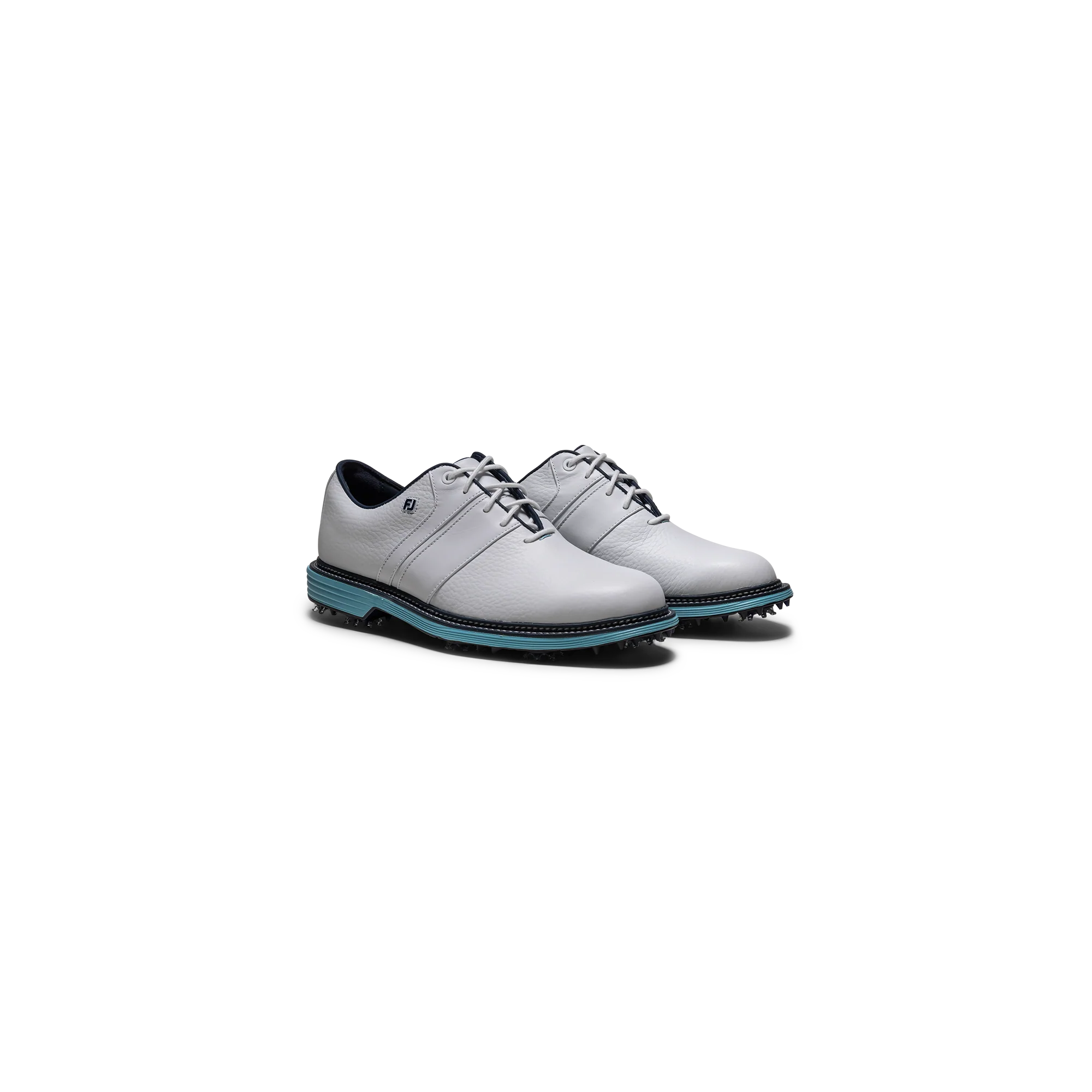 FootJoy DryJoys Premiere 'Packard' 2026 - White/ Aqua - Image 2