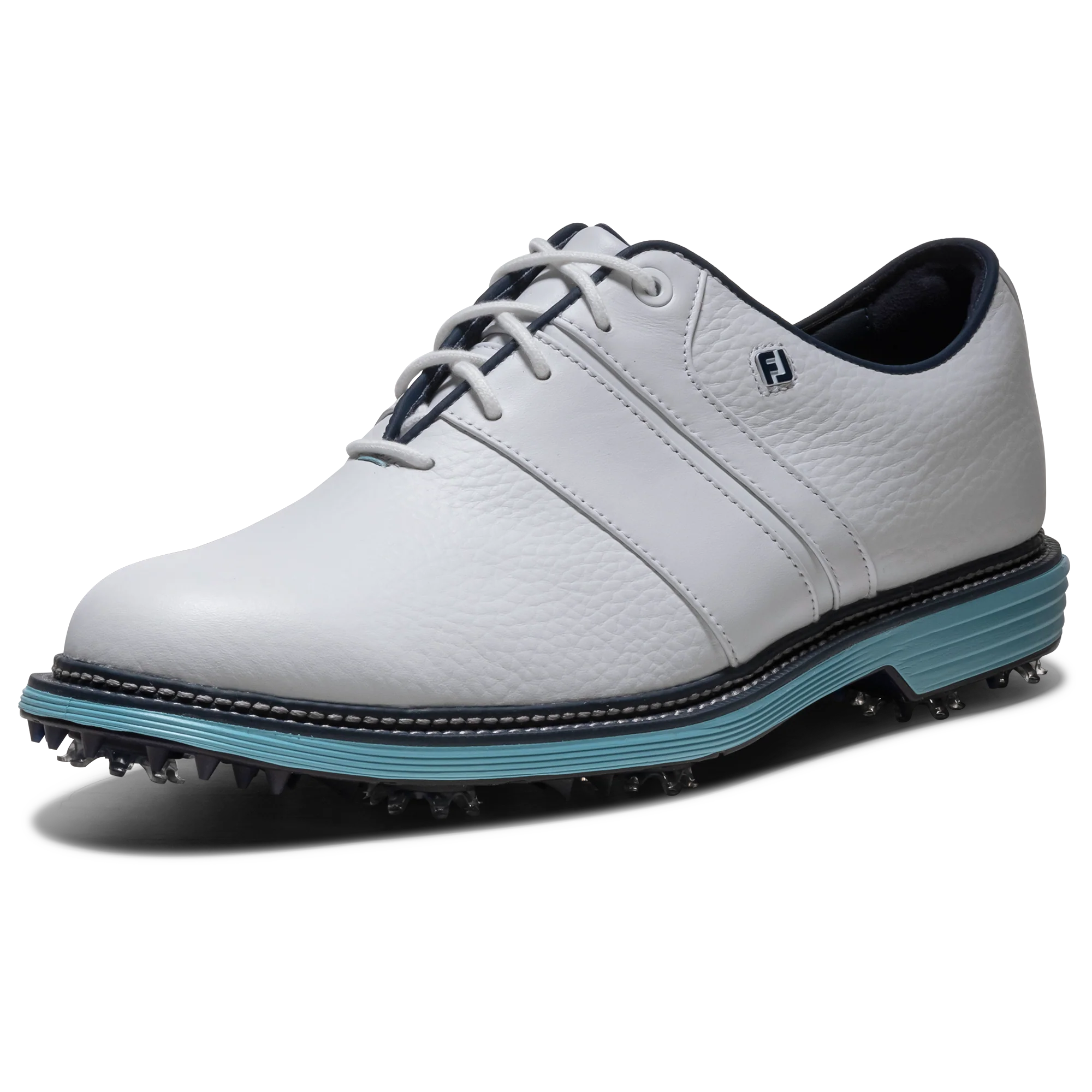 FootJoy DryJoys Premiere 'Packard' 2026 - White/ Aqua - Image 6