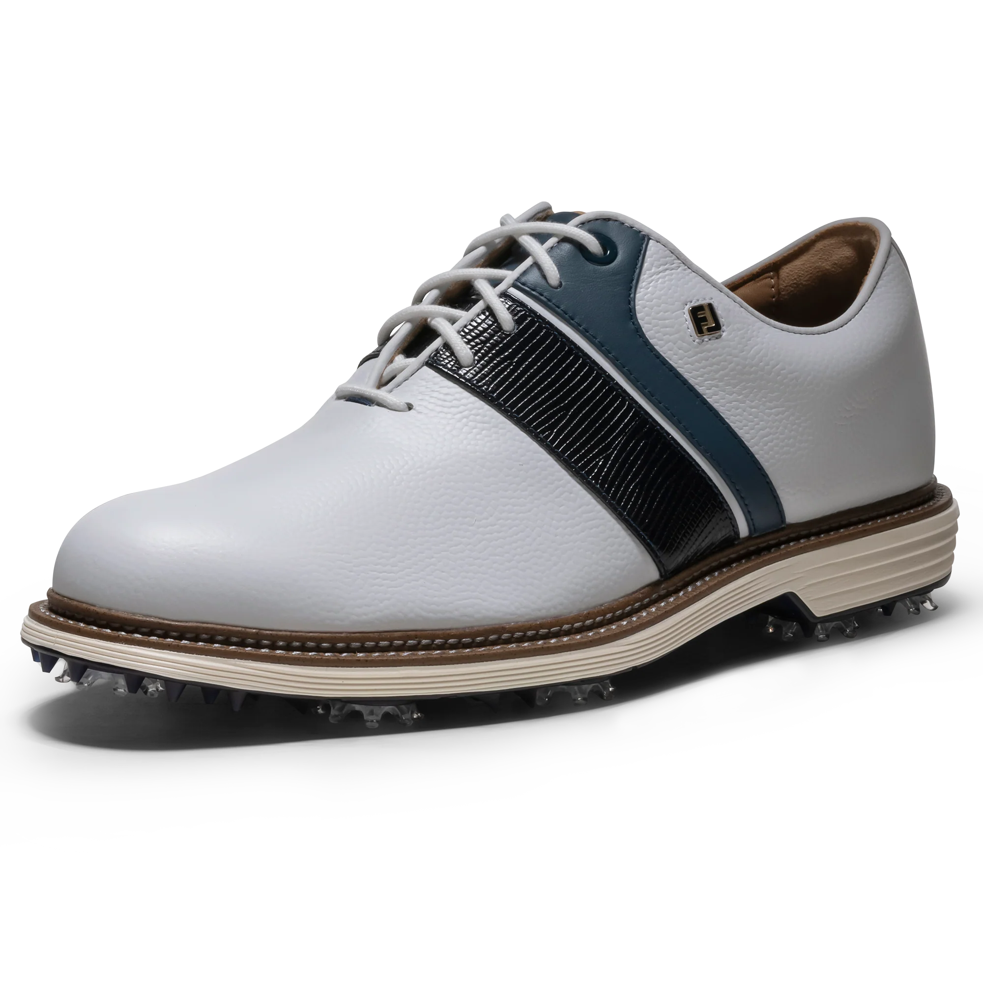 FootJoy DryJoys Premiere 'Packard' 2026 - White/Navy - Image 4