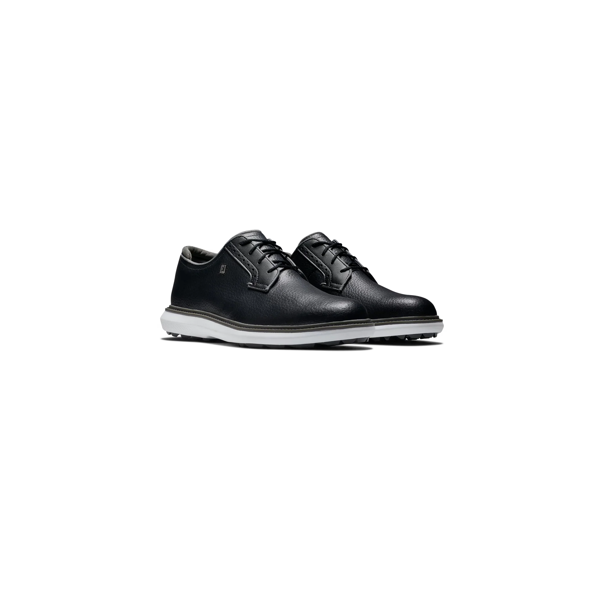 FootJoy Traditions Spikeless Blucher - Black/ White - Image 2