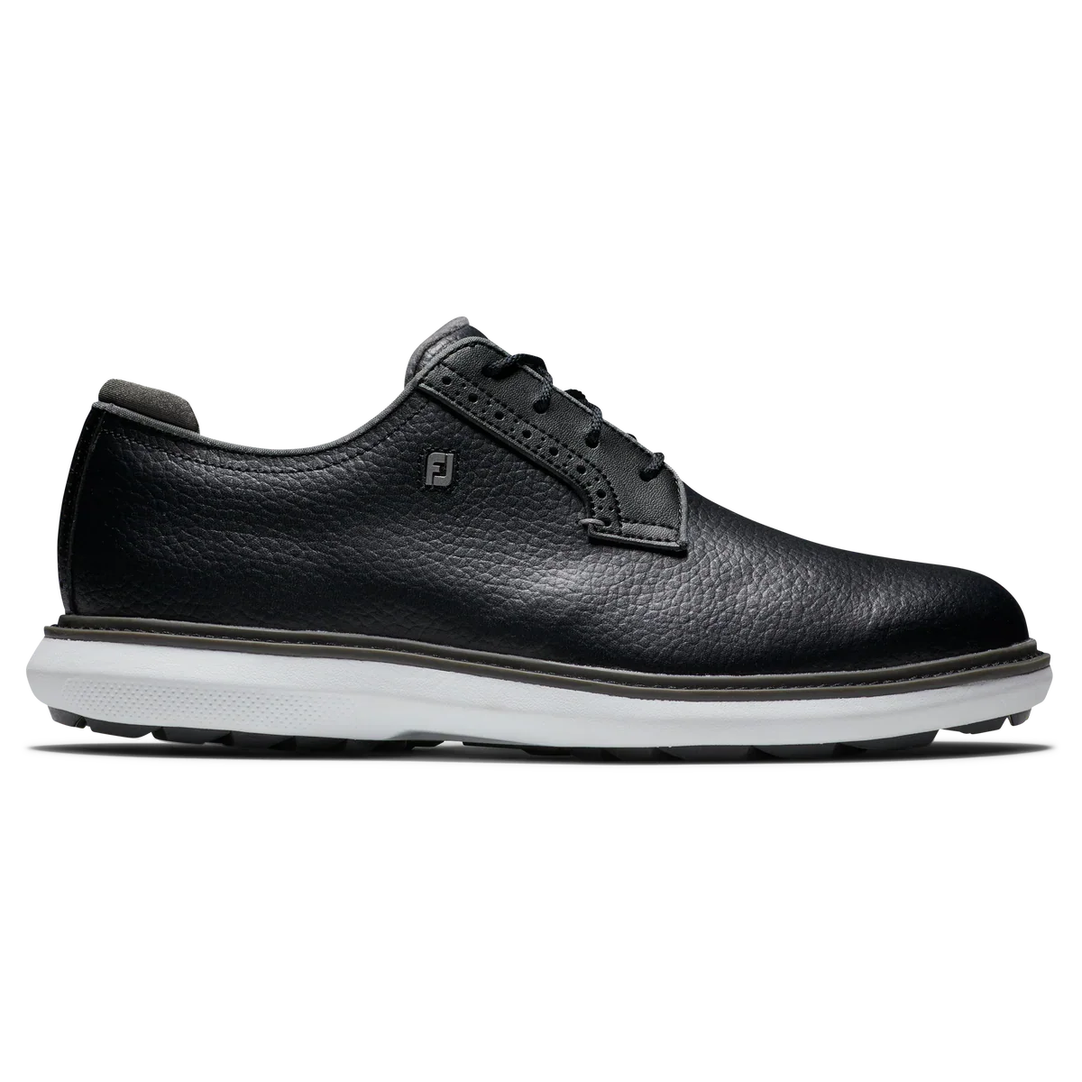 FootJoy Traditions Spikeless Blucher - Black/ White - Image 3